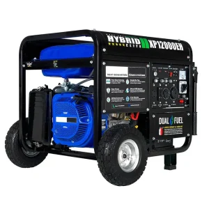 XP12000EH Dual Fuel Generator &ndash; 12,000W Gas/Propane, 457cc 4-Stroke Engine, EPA/CARB Compliant