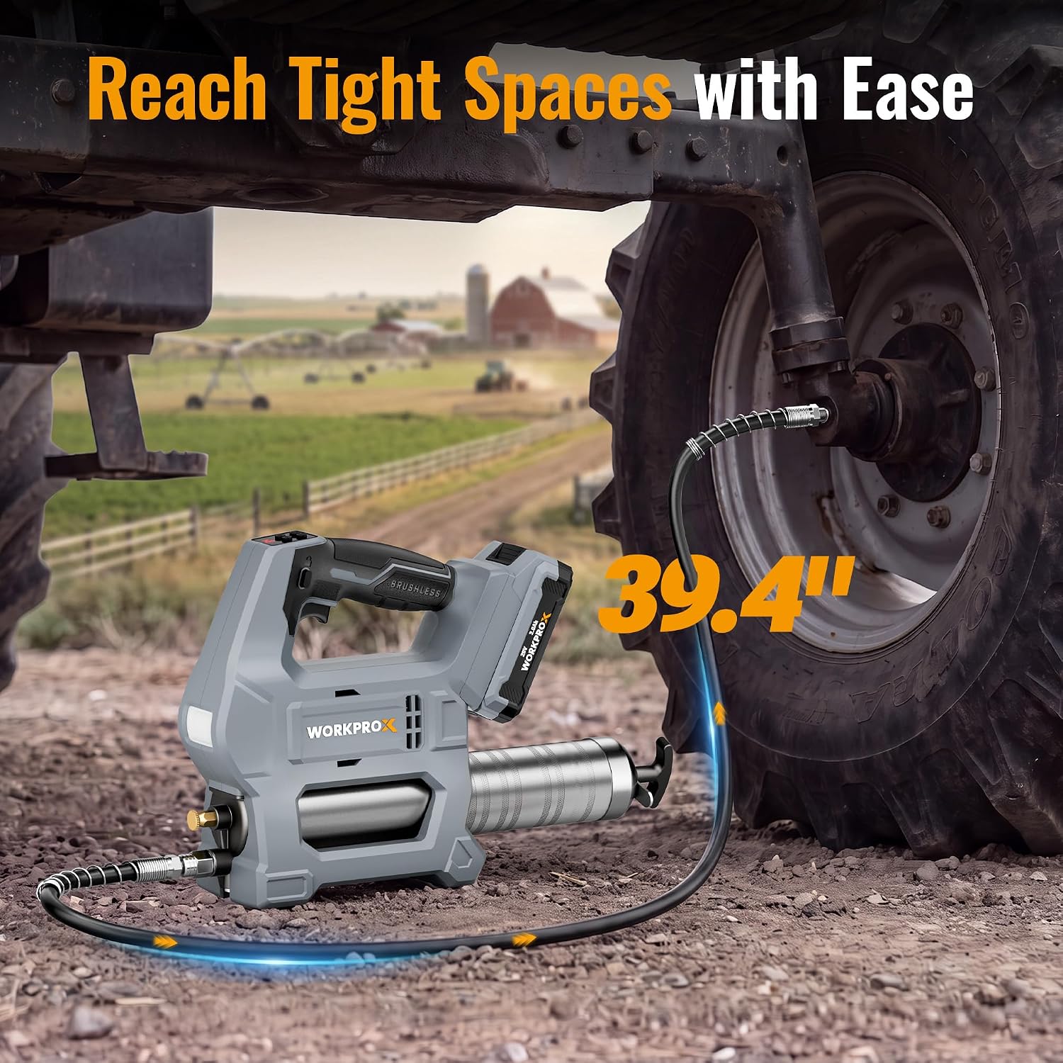 WORKPROX Electric Grease Gun, 10000 PSI, 4.2 oz/min - Image 5