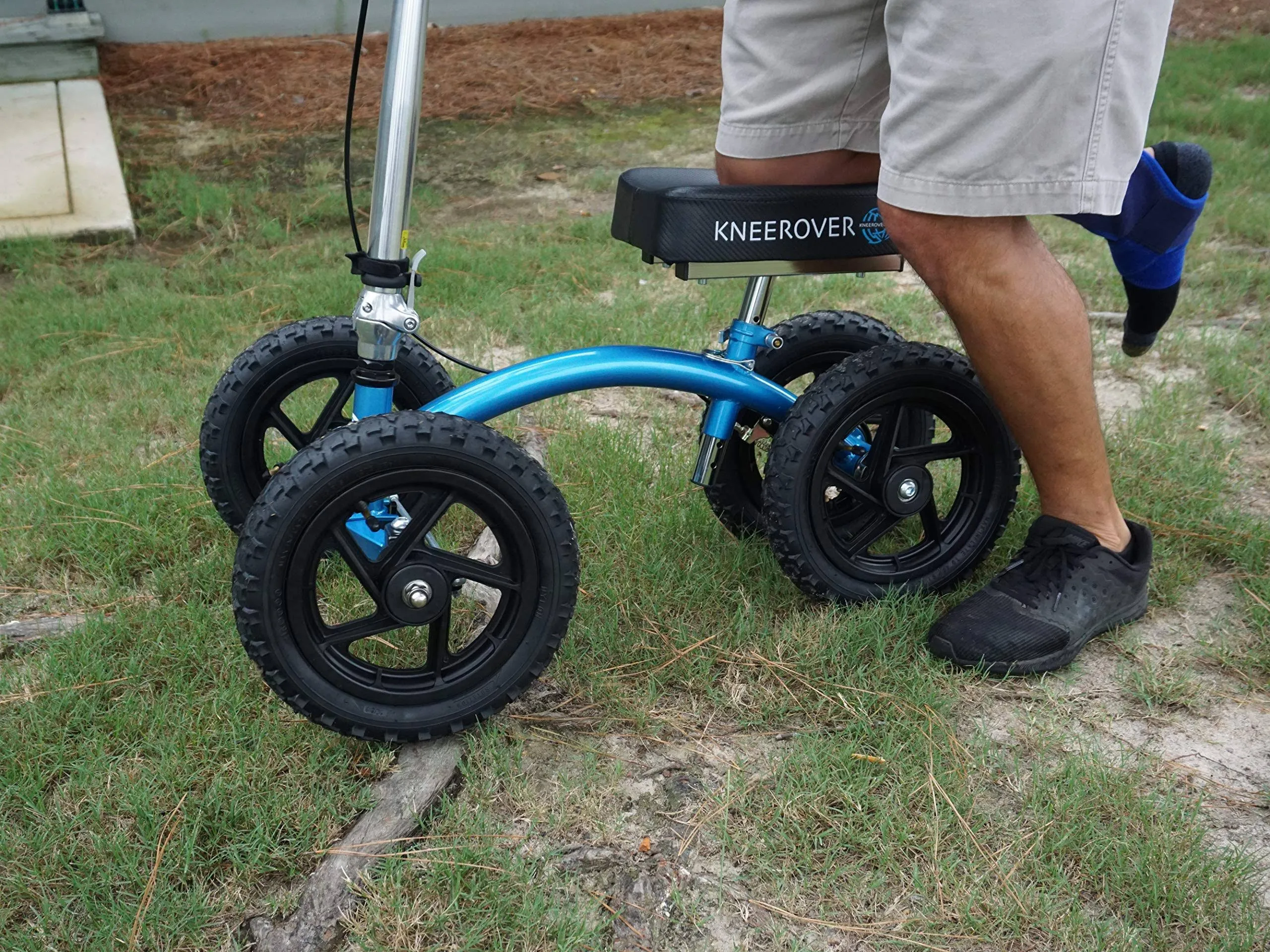 KneeRover All Terrain Knee Walker, Metallic Blue - QUAD - Image 2