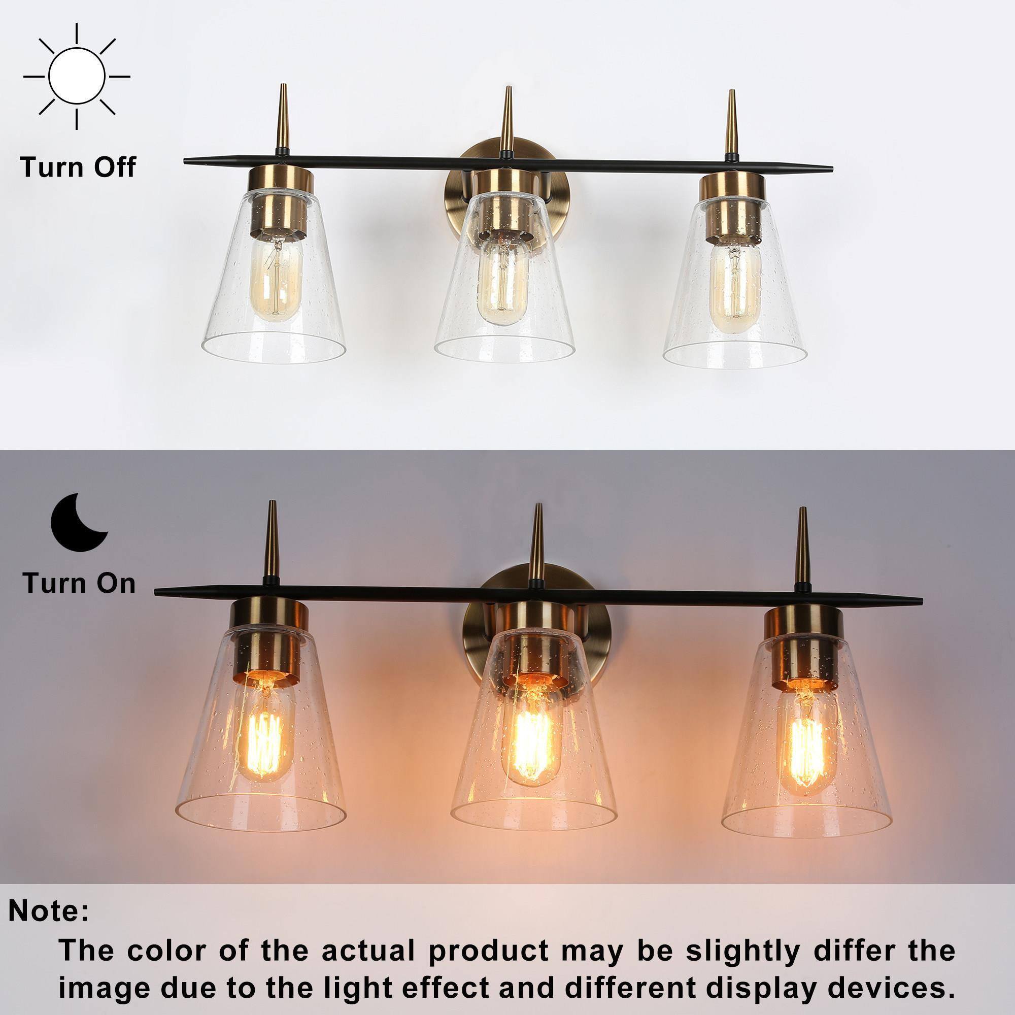 Uolfin 23-in 3 Light Matte Multiple colors Modern/contemporary Bathroom Vanity light - Image 17