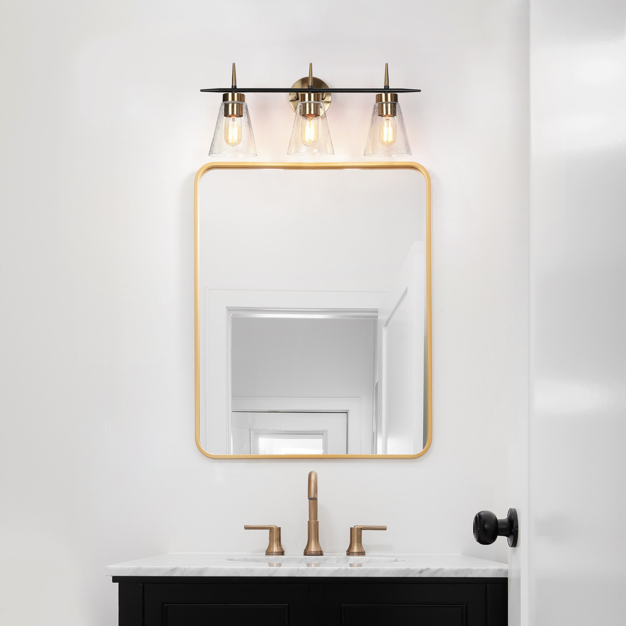 Uolfin 23-in 3 Light Matte Multiple colors Modern/contemporary Bathroom Vanity light - Image 6