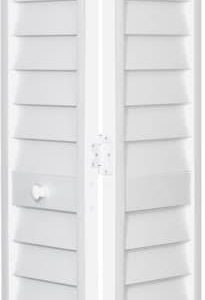 Lowe's Plantation 28-in x 80-in White 2-Panel Square Hollow Core Prefinished PVC Bifold Door Hardware Included | 7302880100