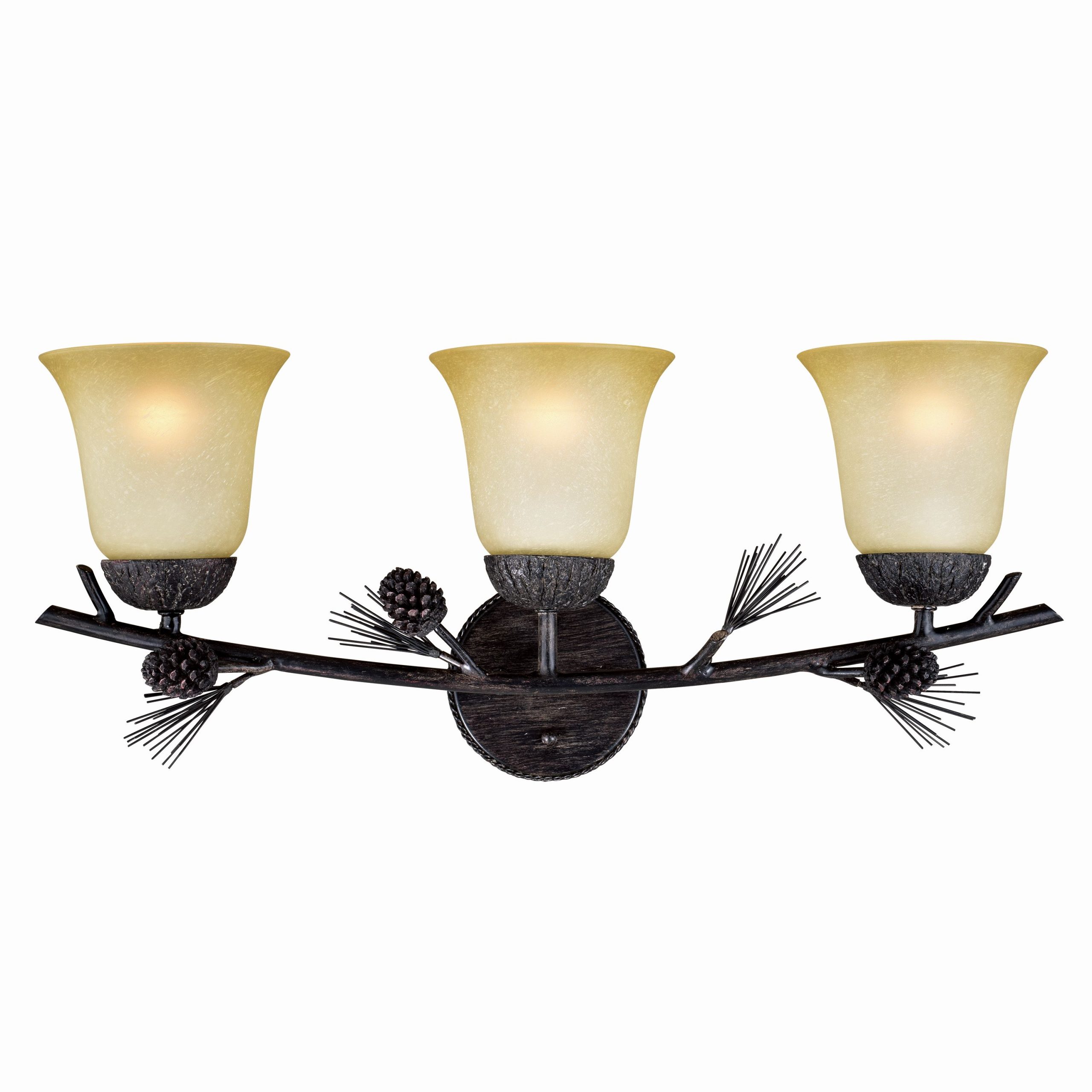Cascadia Sierra 24-in 3 Light Matte Bronze Rustic Bathroom Vanity light