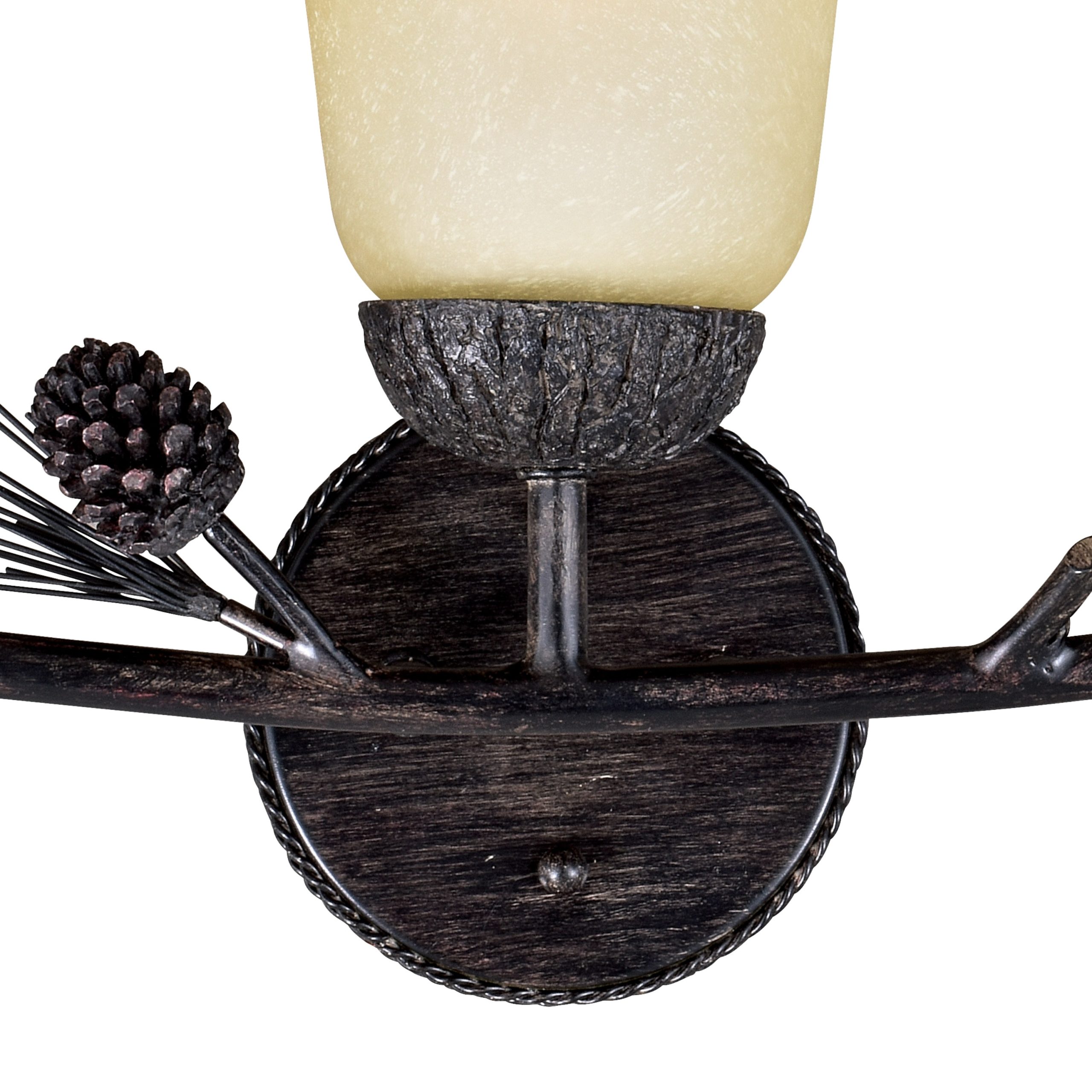 Cascadia Sierra 24-in 3 Light Matte Bronze Rustic Bathroom Vanity light - Image 8