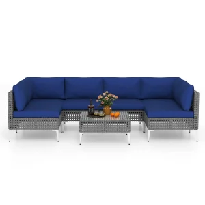 Tangkula 7 Piece Outdoor Furniture Set