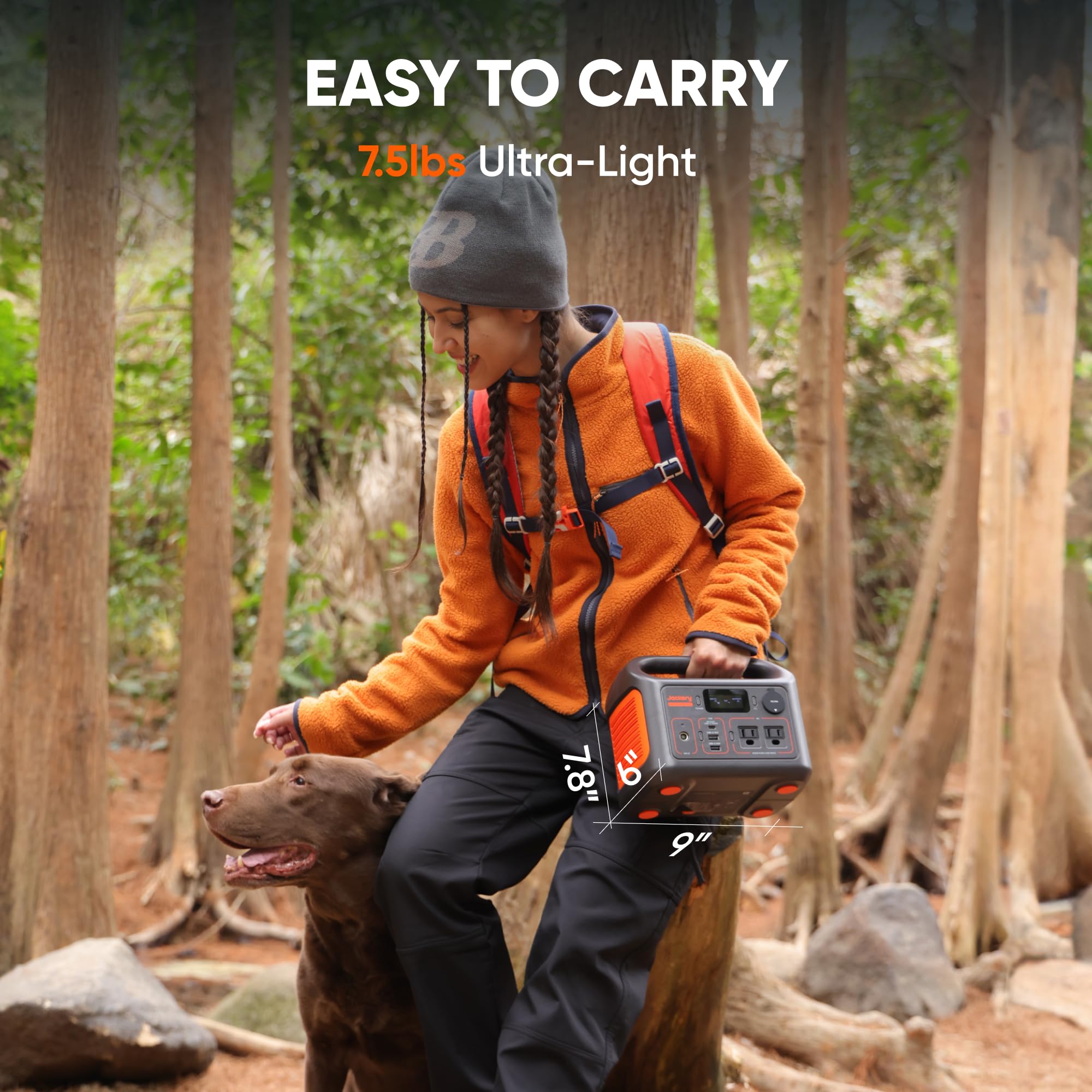 Jackery Explorer 300 Portable Power Station,292Wh Backup LiFePO4 Battery, Solar Generator for Outdoors, Camping, Travel, Hunting, Blackout (Solar Panel Optional) - Image 3