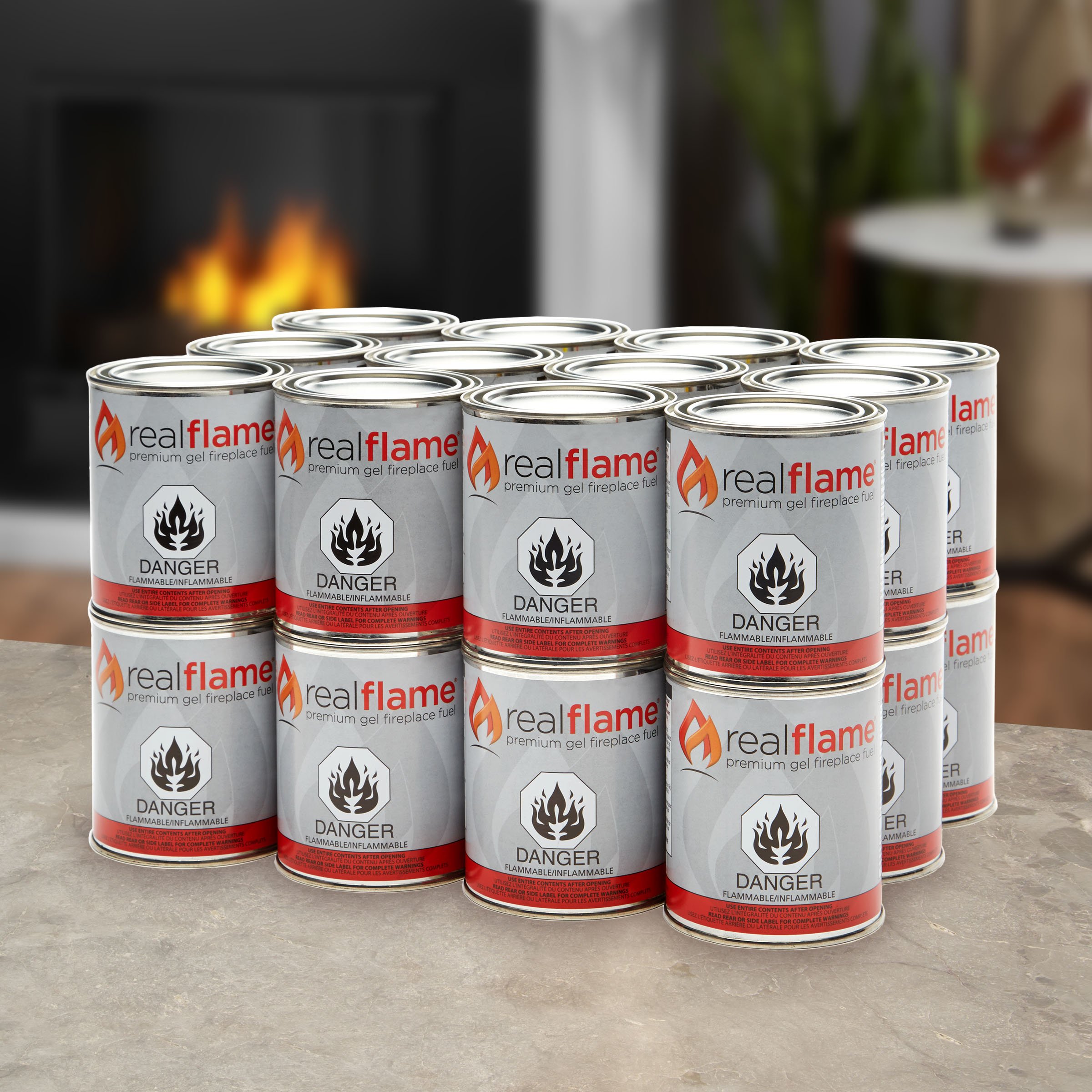 Real Flame Gel Fuel Cans - 24-Pack - Gelled Isopropyl Alcohol for Indoor or Outdoor Fireplaces - Image 3