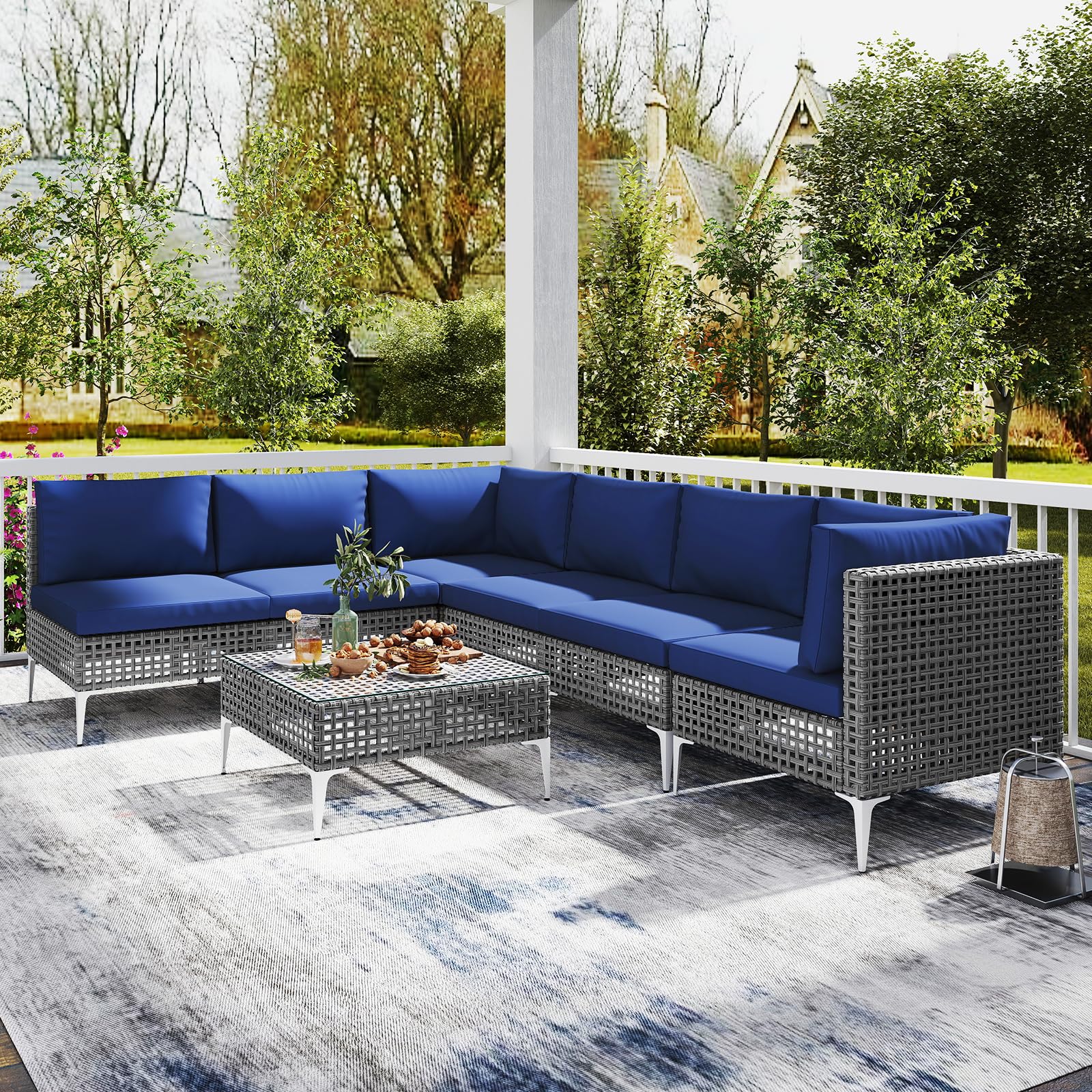 Tangkula 7 Piece Outdoor Furniture Set - Image 9