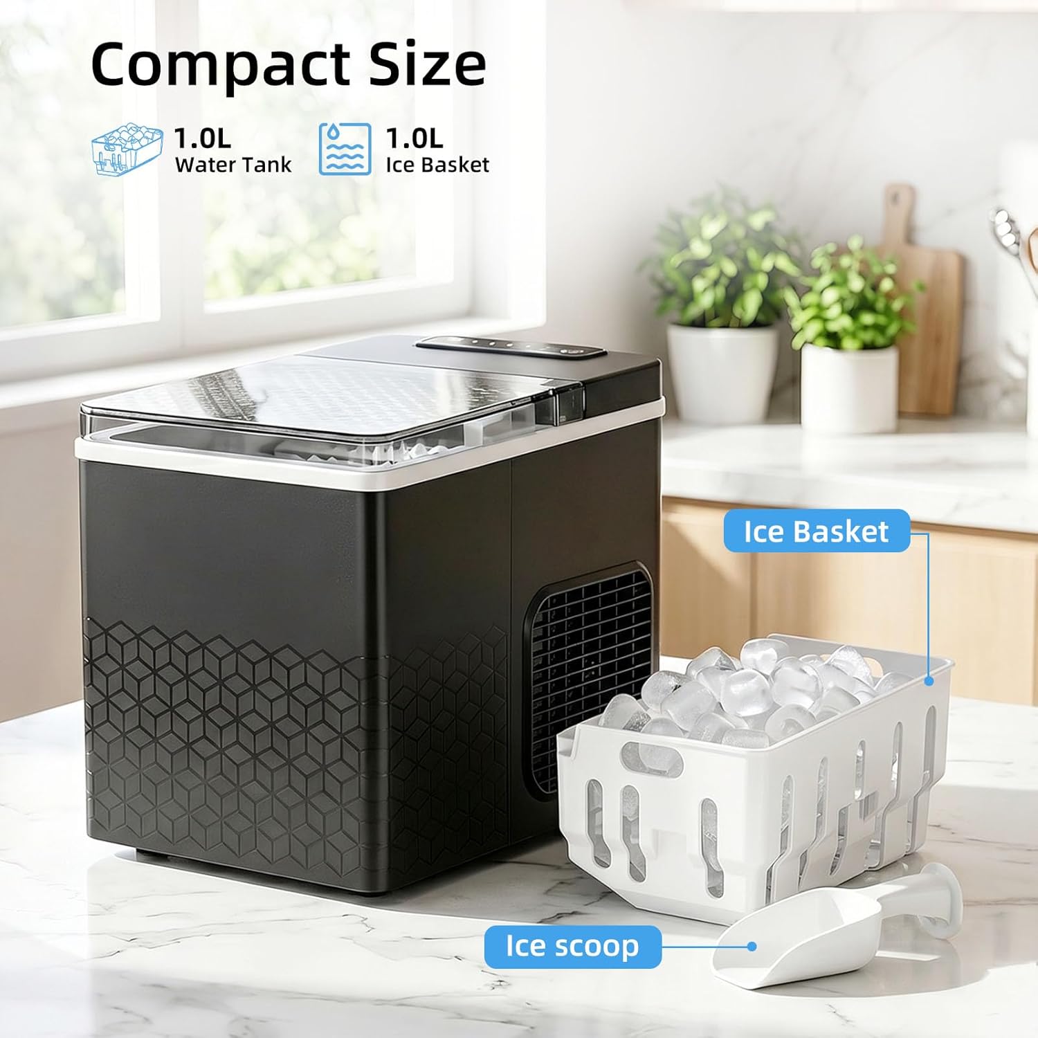 27Lbs/24H Countertop Bullet Ice Maker IM5812V - Image 6