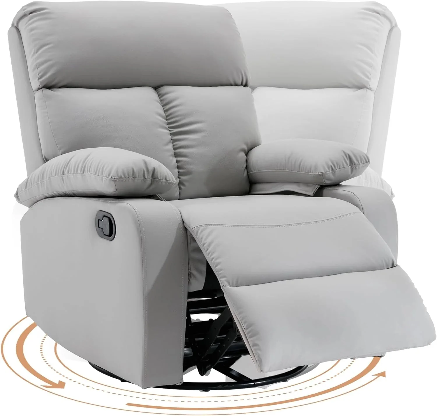 Small Swivel Rocker Recliner Chair for Compact Spaces - Image 4