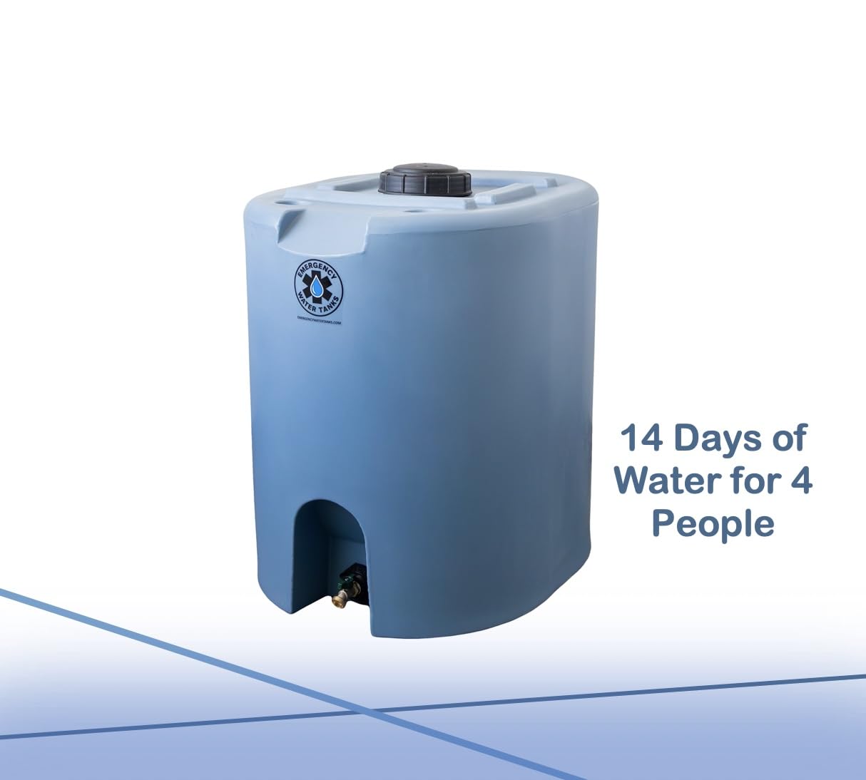 55 Gallon Stackable Emergency Water Storage Tank – Food Grade BPA-Free Water Container for Long-Term Home Preparedness - Image 2