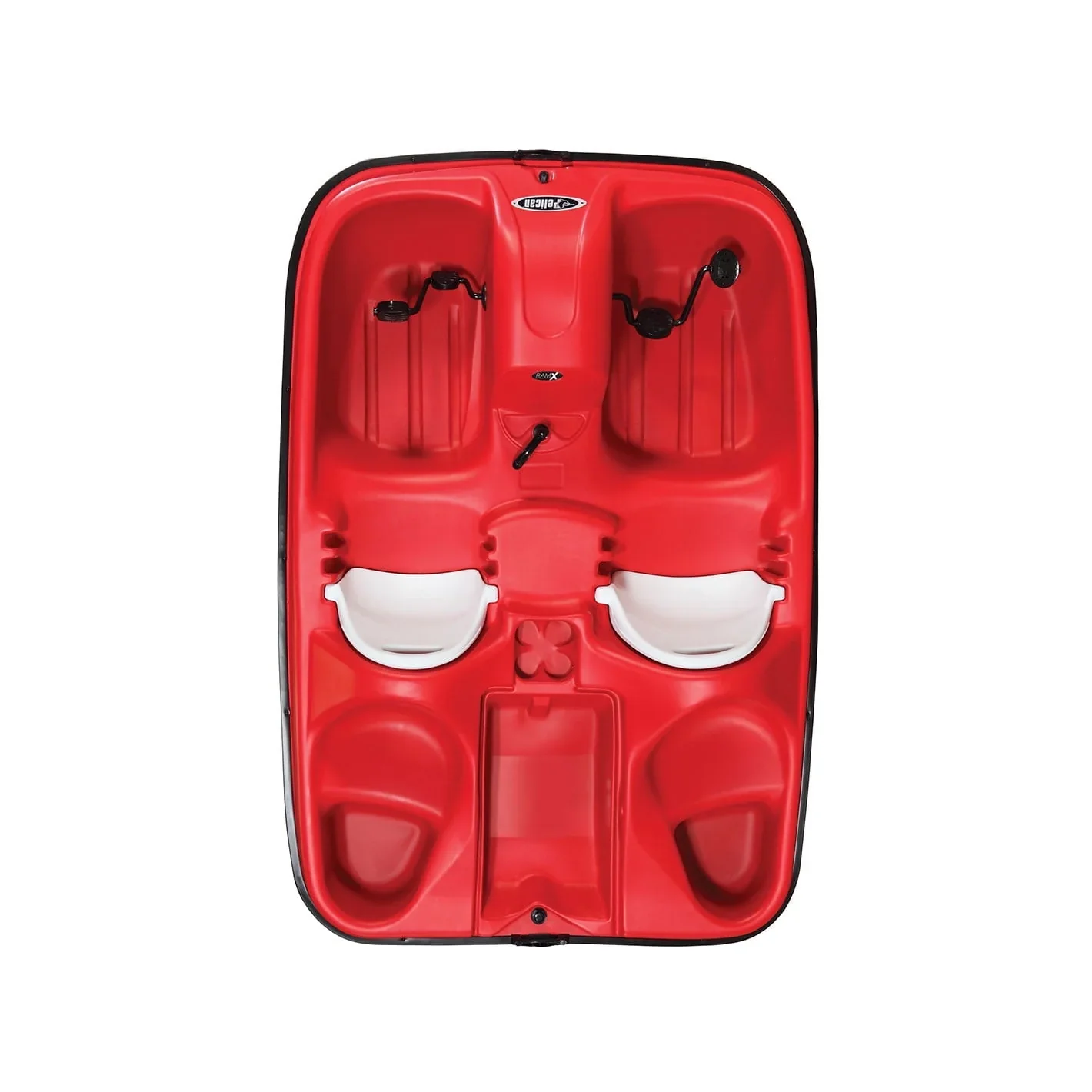 Pelican Sport - PEDAL BOAT MONACO - Adjustable 5 Seat Pedal Boat, Red/White - Image 2