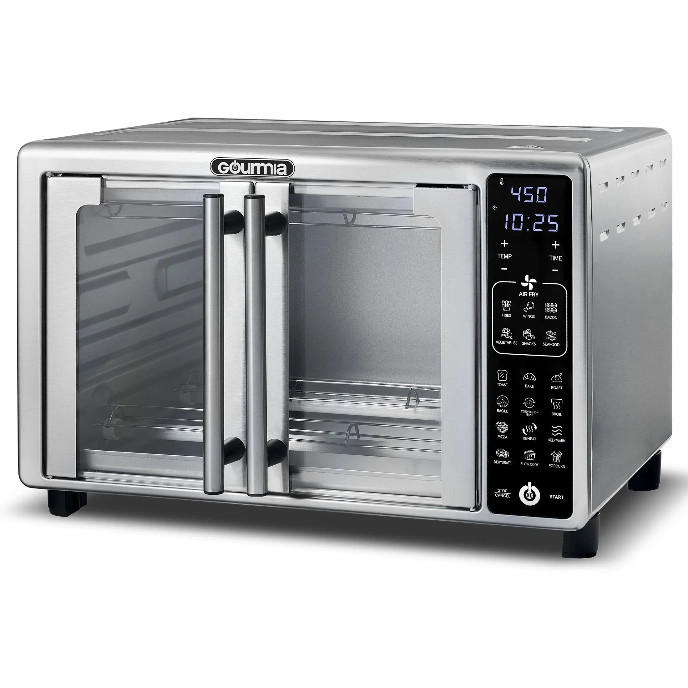 Gourmia French Door Digital Toaster Oven Air Fryer, 6-Slice, 24L, Stainless Steel - GTF2440 - Image 6