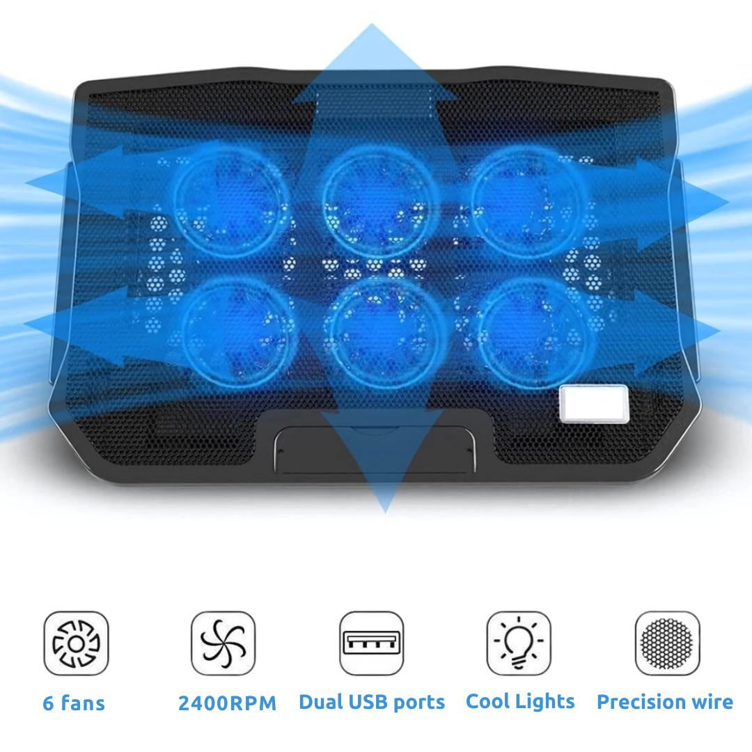 Cooling Pad for Laptops with 6 Fans - Image 4