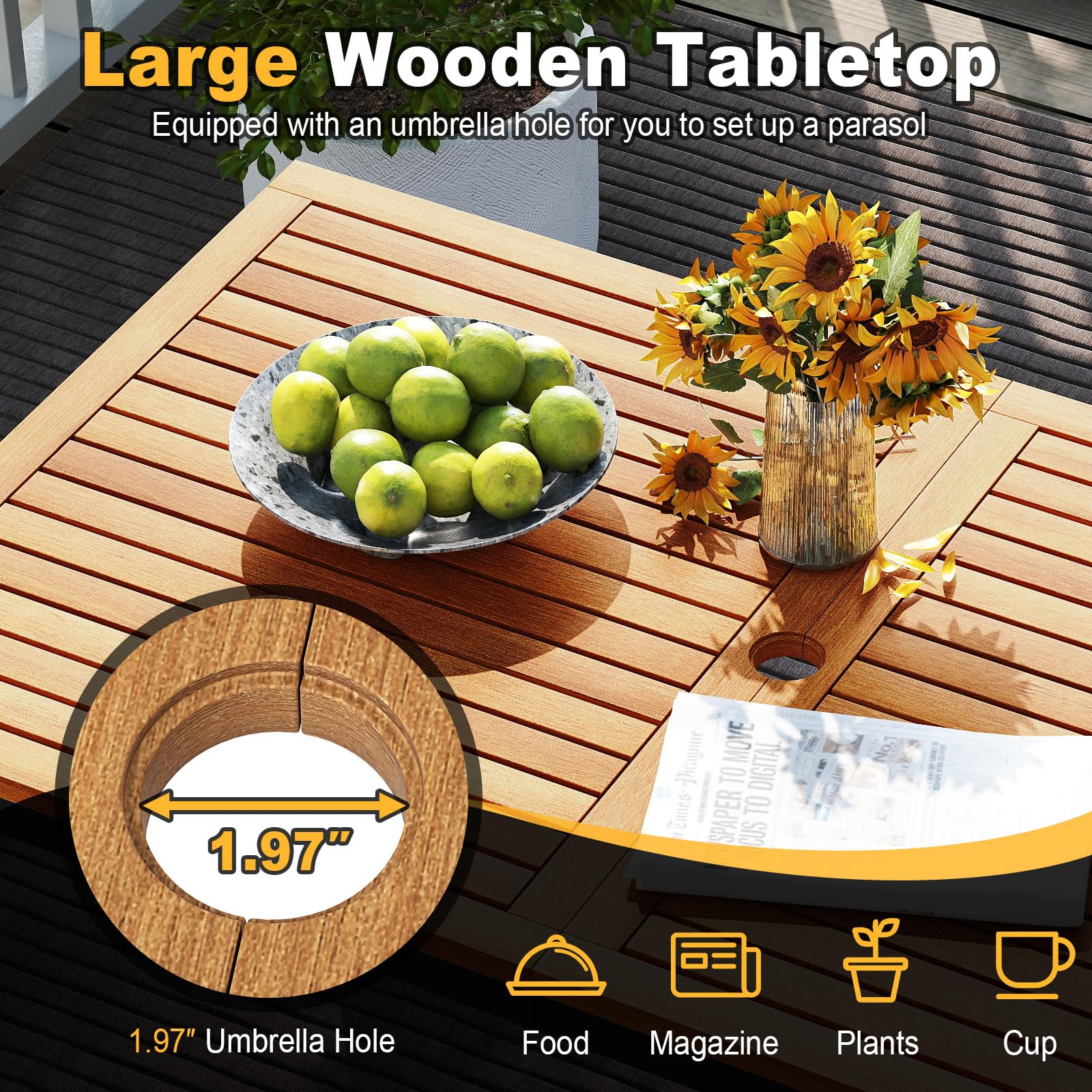 Tangkula 4-Piece Patio Furniture Set - Image 5