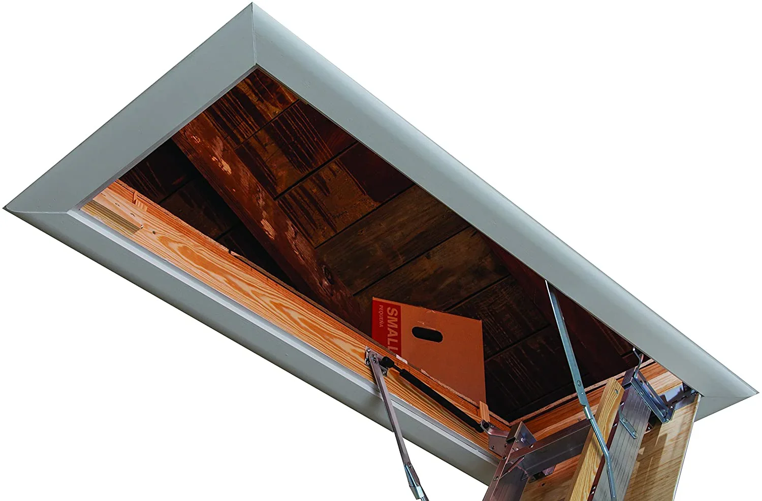 25-1/2 by 54-Inch Elite, 7'8′′-10-Foot Ceiling Height, 375-Pound Capacity, Type IAA, AA2510, Aluminum Ladder, attic, x Rough Opening, Silver - Image 6