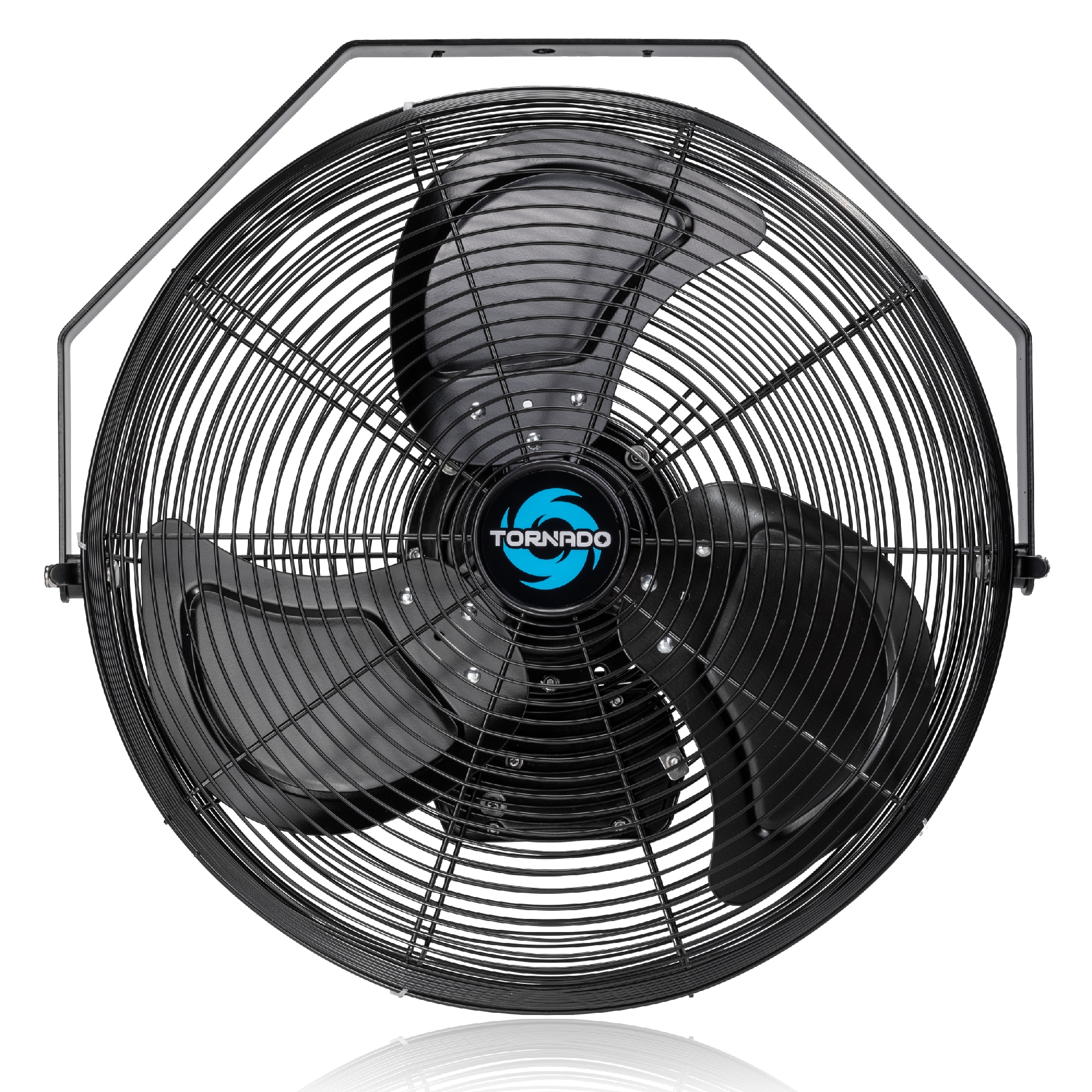 Tornado Fans Wall Fan 18-in Plug in Indoor Black Wall Mounted Fan