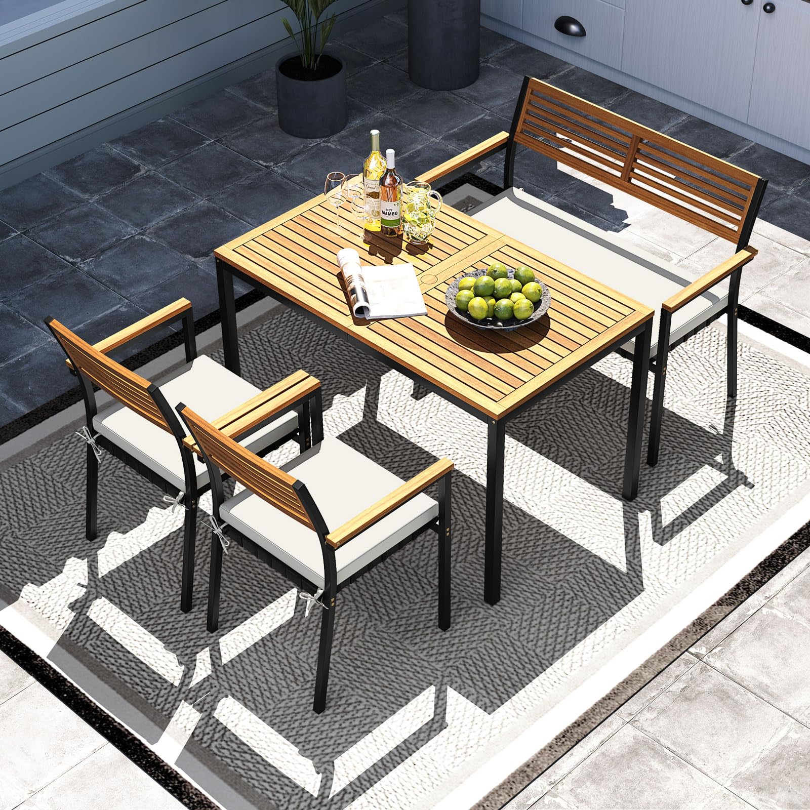 Tangkula 4-Piece Patio Furniture Set - Image 3