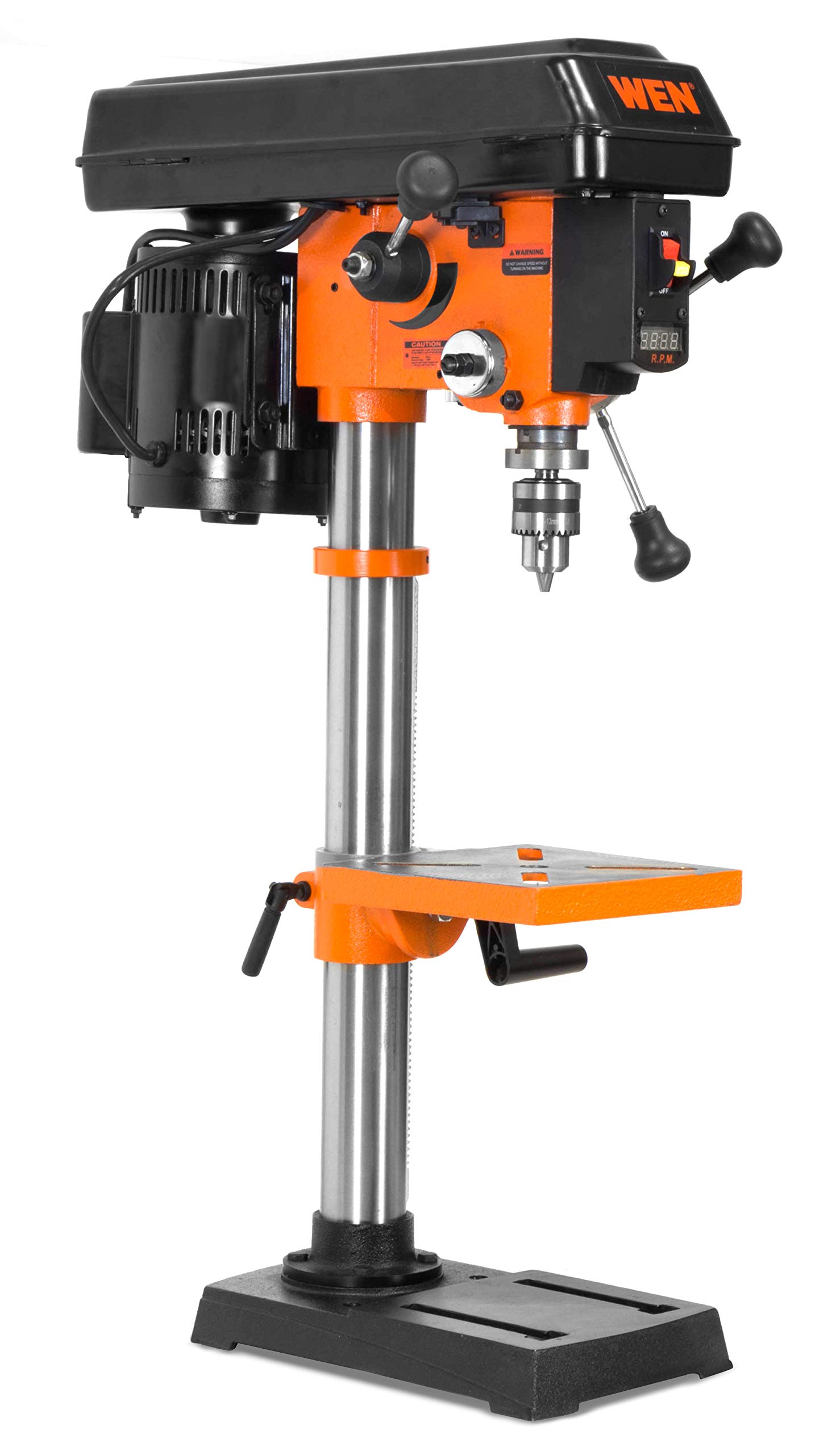 WEN 10-Inch Benchtop Drill Press, 6.2-Amp Variable Speed Motor with Cast Iron Construction, and Laser (DP1062V) - Image 3