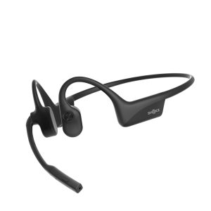 SHOKZ OpenComm2 Open-Ear Bluetooth Headset, Noise-Canceling Mic Bone Conduction Headphones;Mute Button for Work Calls and Meetings; PC and Mac Compatible;16-Hour Battery Life & Quick Charge