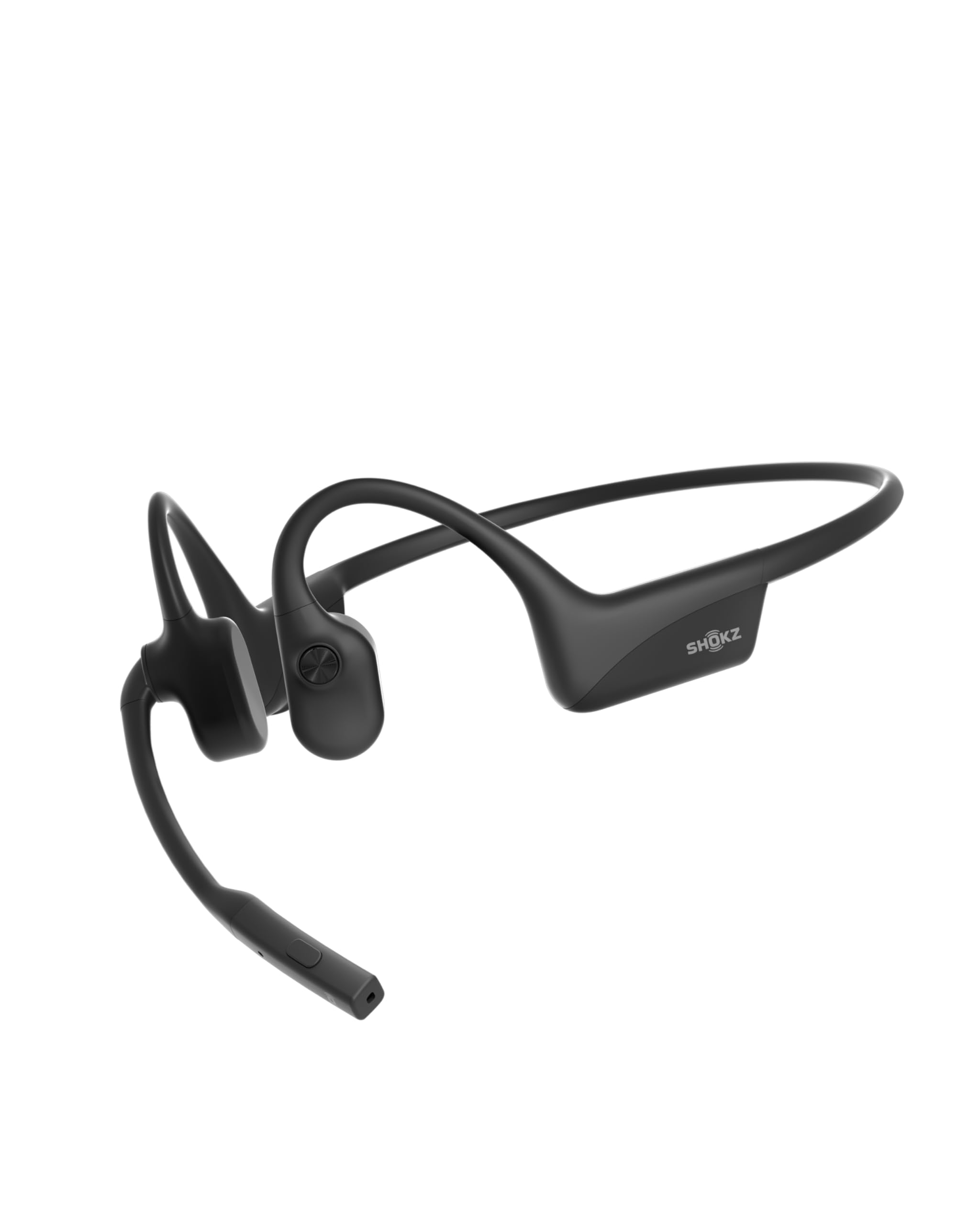 SHOKZ OpenComm2 Open-Ear Bluetooth Headset, Noise-Canceling Mic Bone Conduction Headphones;Mute Button for Work Calls and Meetings; PC and Mac Compatible;16-Hour Battery Life & Quick Charge