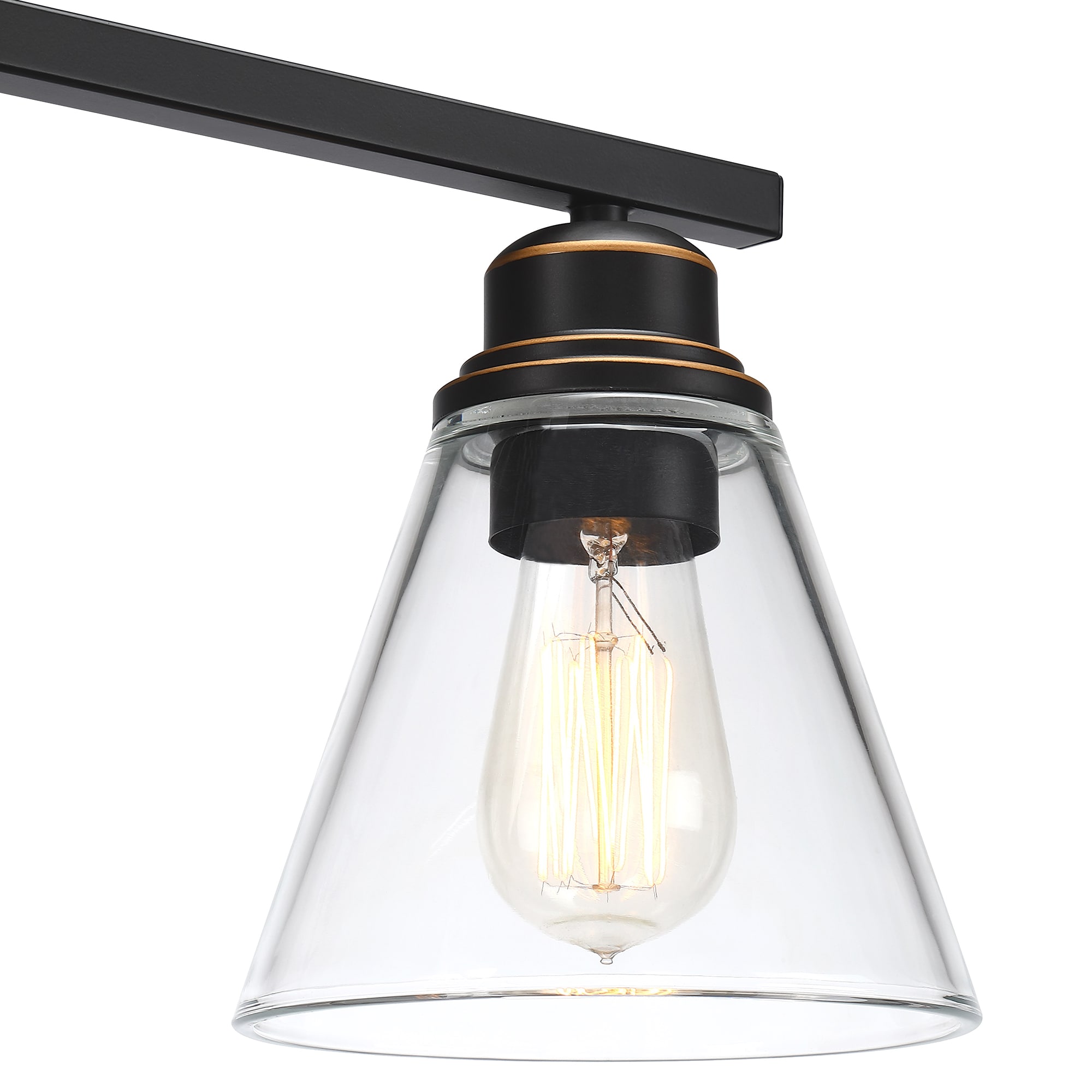 WELLFOR TC Vanity Light 26-in 3 Light Oil-rubbed Bronze Modern/contemporary Bathroom Vanity light - Image 9