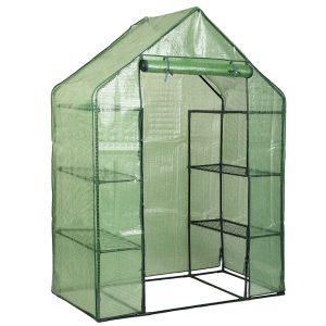 WELLFOR CW Greenhouse 4.71-ft L x 2.42-ft W x 6.42-ft H Green Greenhouse Kit