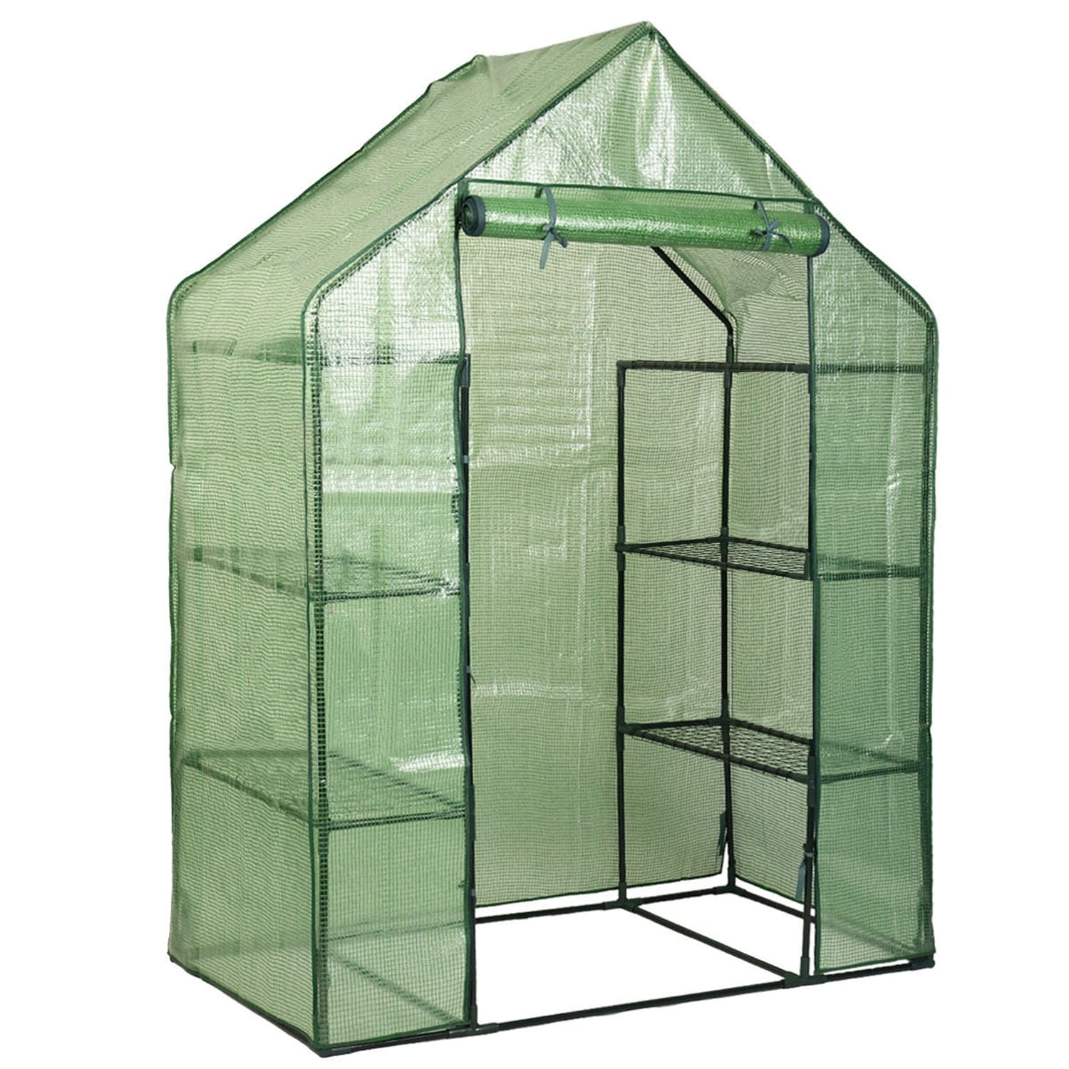 WELLFOR CW Greenhouse 4.71-ft L x 2.42-ft W x 6.42-ft H Green Greenhouse Kit