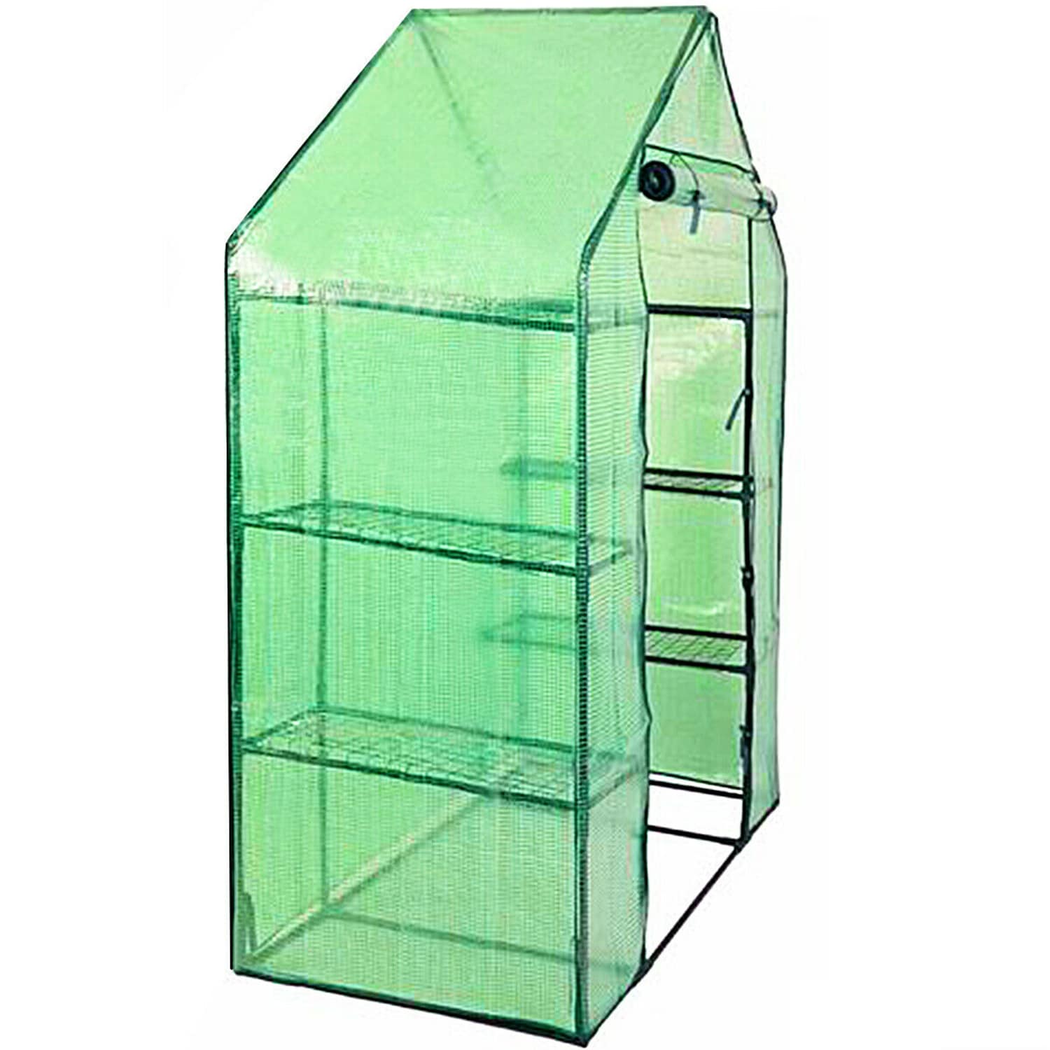 WELLFOR CW Greenhouse 4.71-ft L x 2.42-ft W x 6.42-ft H Green Greenhouse Kit - Image 4