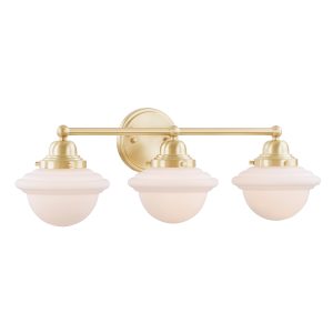 Aspen Creative Corporation 24-in 3 Light Brass Transitional Bathroom Vanity light