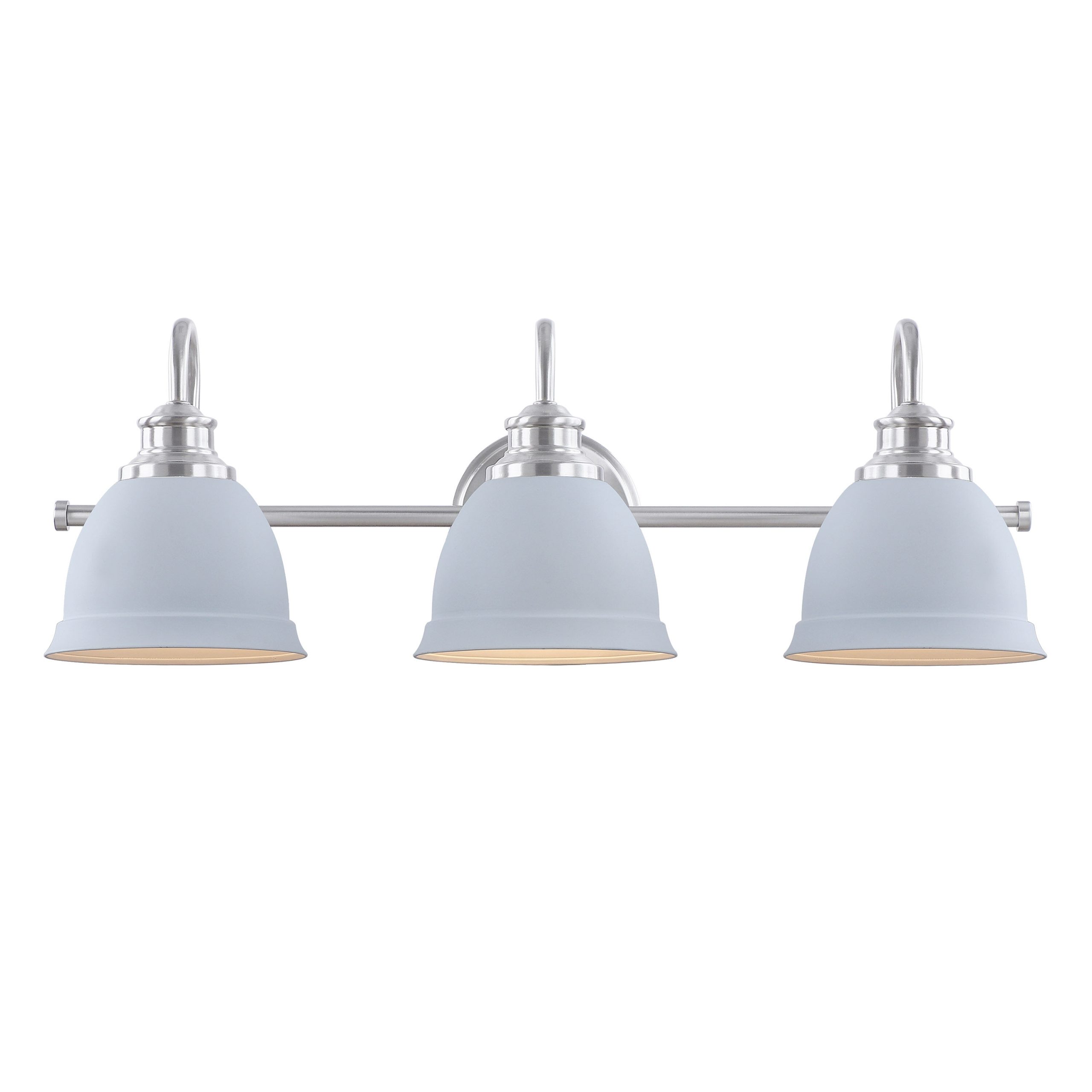 Aspen Creative Corporation 25-in 3 Light Satin Nickel Transitional Bathroom Vanity light - Image 4