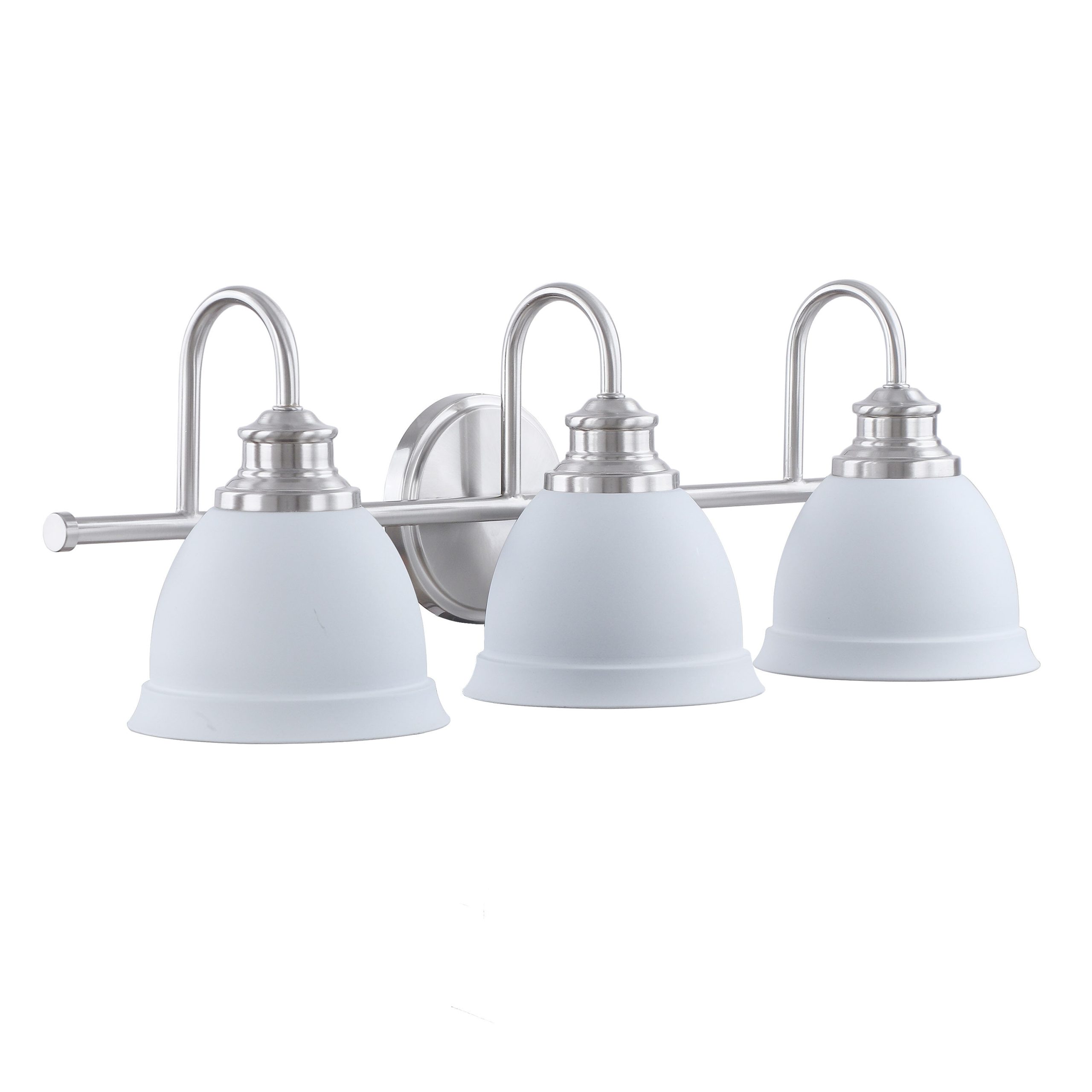 Aspen Creative Corporation 25-in 3 Light Satin Nickel Transitional Bathroom Vanity light - Image 3