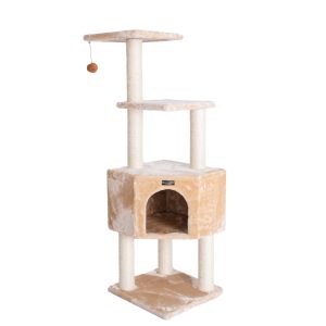 Armarkat 48-in x 18-in Yellow Faux Fur Cat Tree
