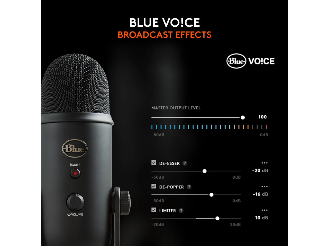 Logitech Blue Yeti USB Microphone, Multi-Pattern Condenser Mic, Plug & Play, Streaming, Podcasting & Recording - Image 3