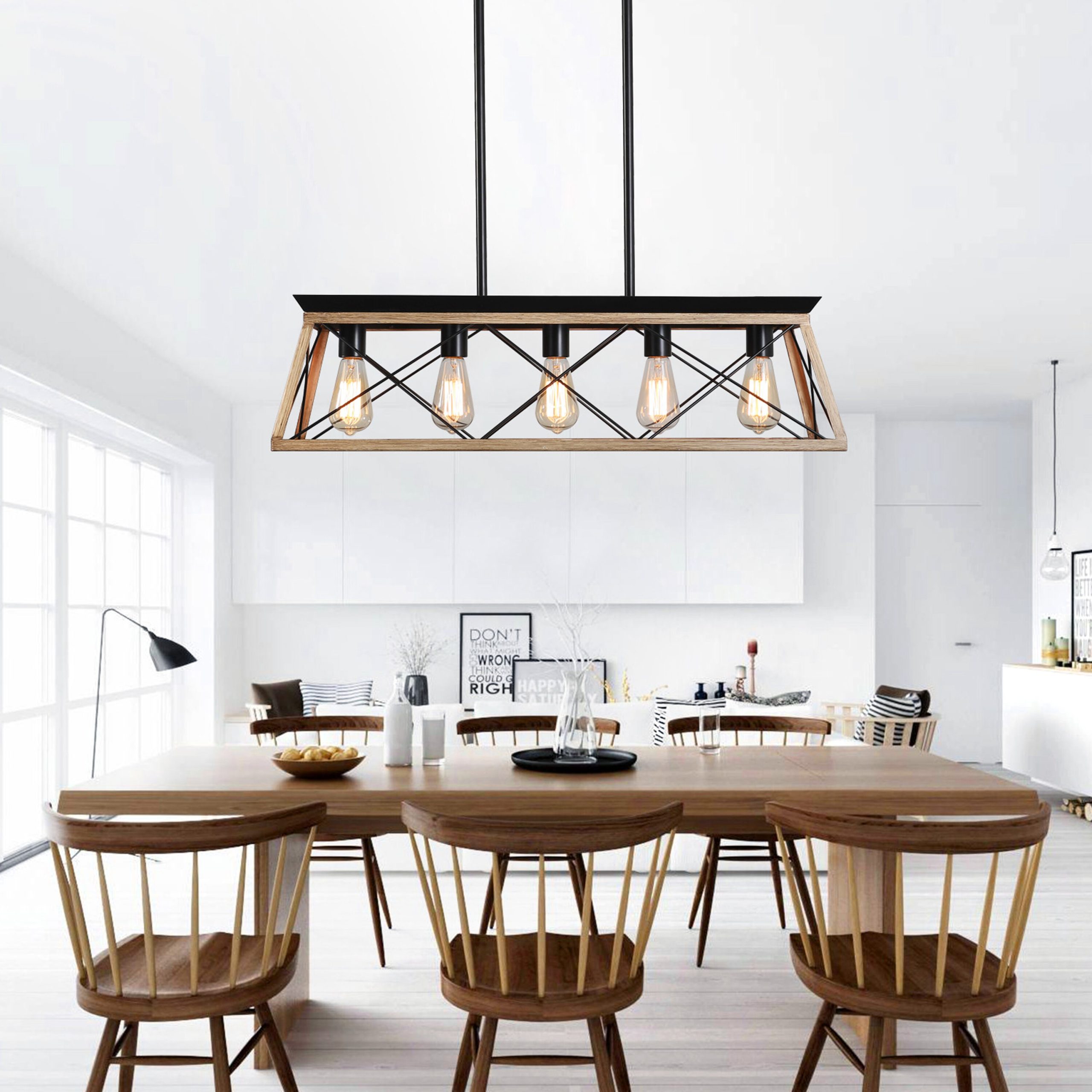 Gaierptone Farmhouse Chandeliers 5 -Light Multiple colors Iron Chandelier - Image 2