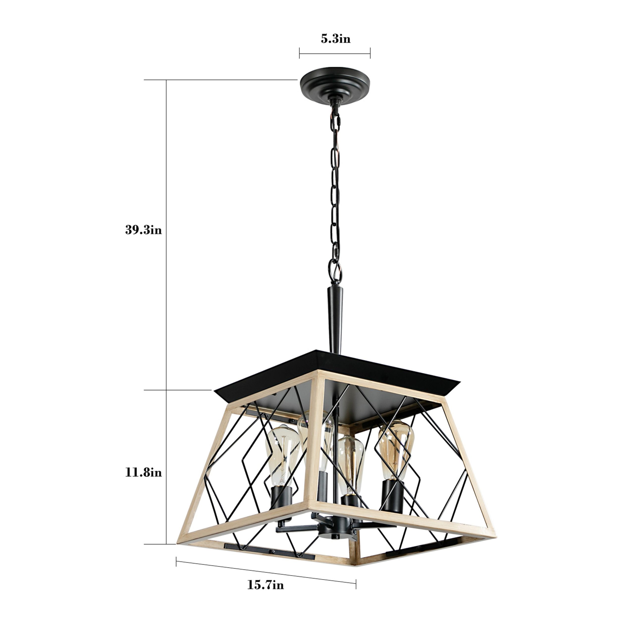 Gaierptone 4-Light Farmhouse Chandeliers 4 -Light Multiple colors Iron Chandelier - Image 8