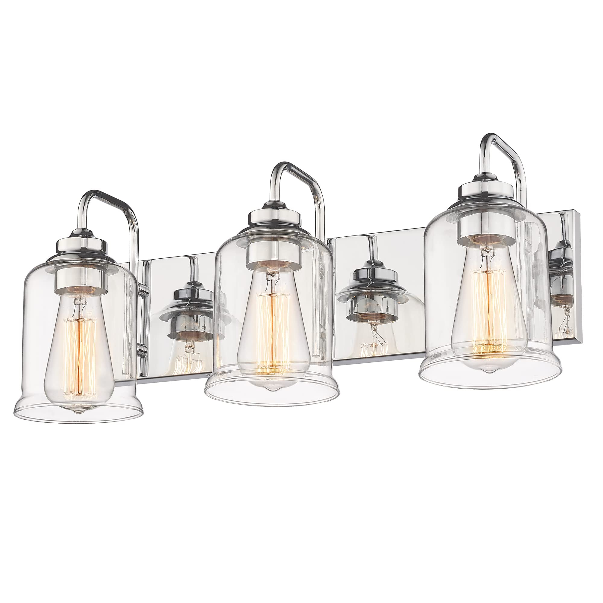 LTMATE JAZAVA 20.5-in 3 Light Chrome Industrial Bathroom Vanity light