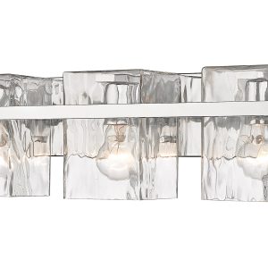 Z-Lite Bennington 22.25-in 3 Light Polished Chrome Farmhouse Bathroom Vanity light