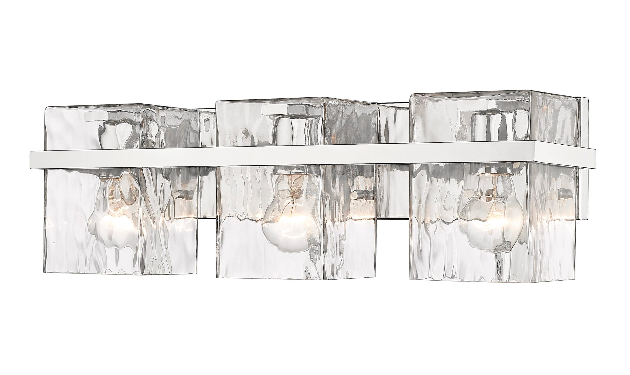 Z-Lite Bennington 22.25-in 3 Light Polished Chrome Farmhouse Bathroom Vanity light