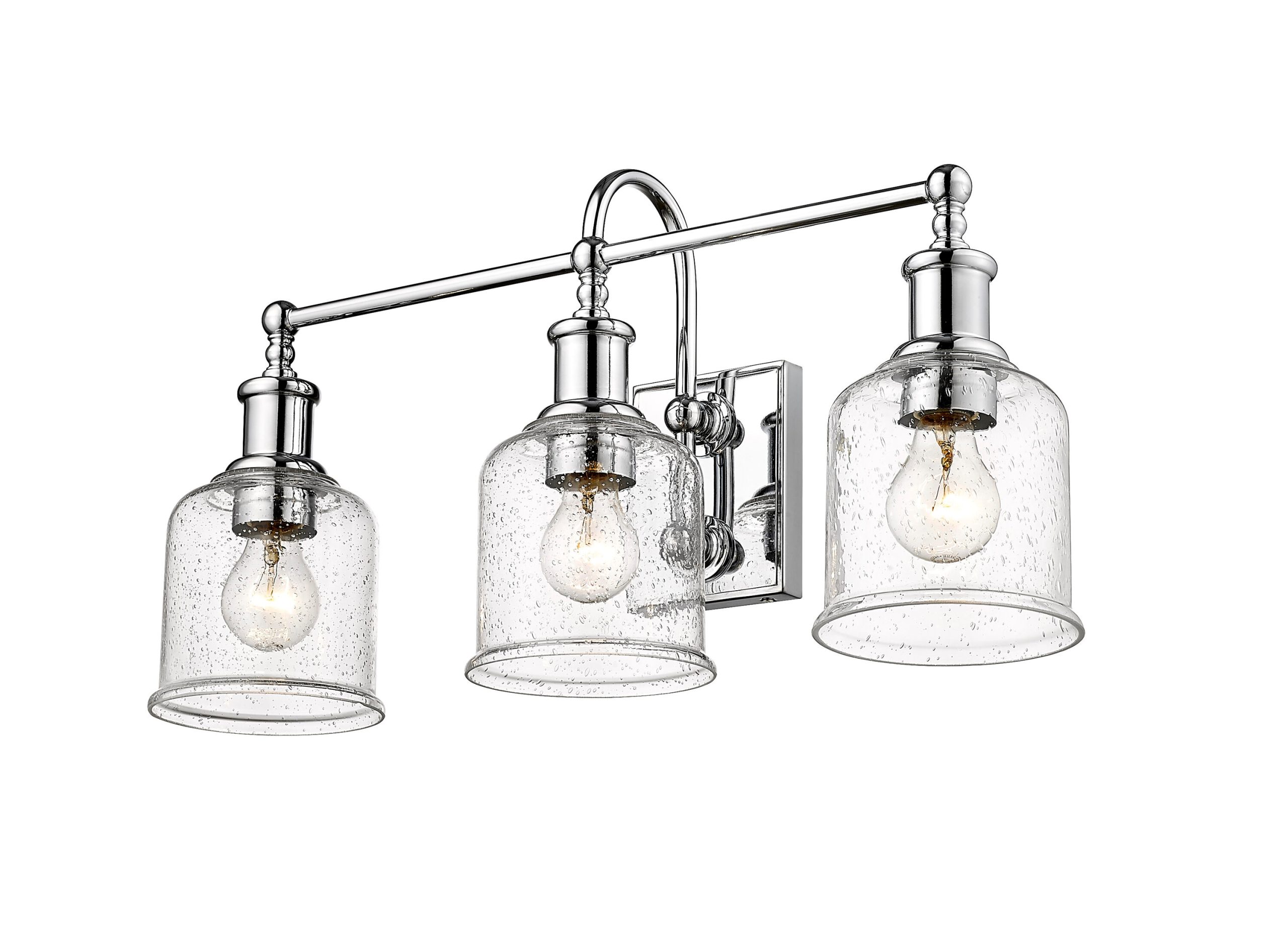 Z-Lite Bryant 24-in 3 Light Polished Chrome Industrial Bathroom Vanity light