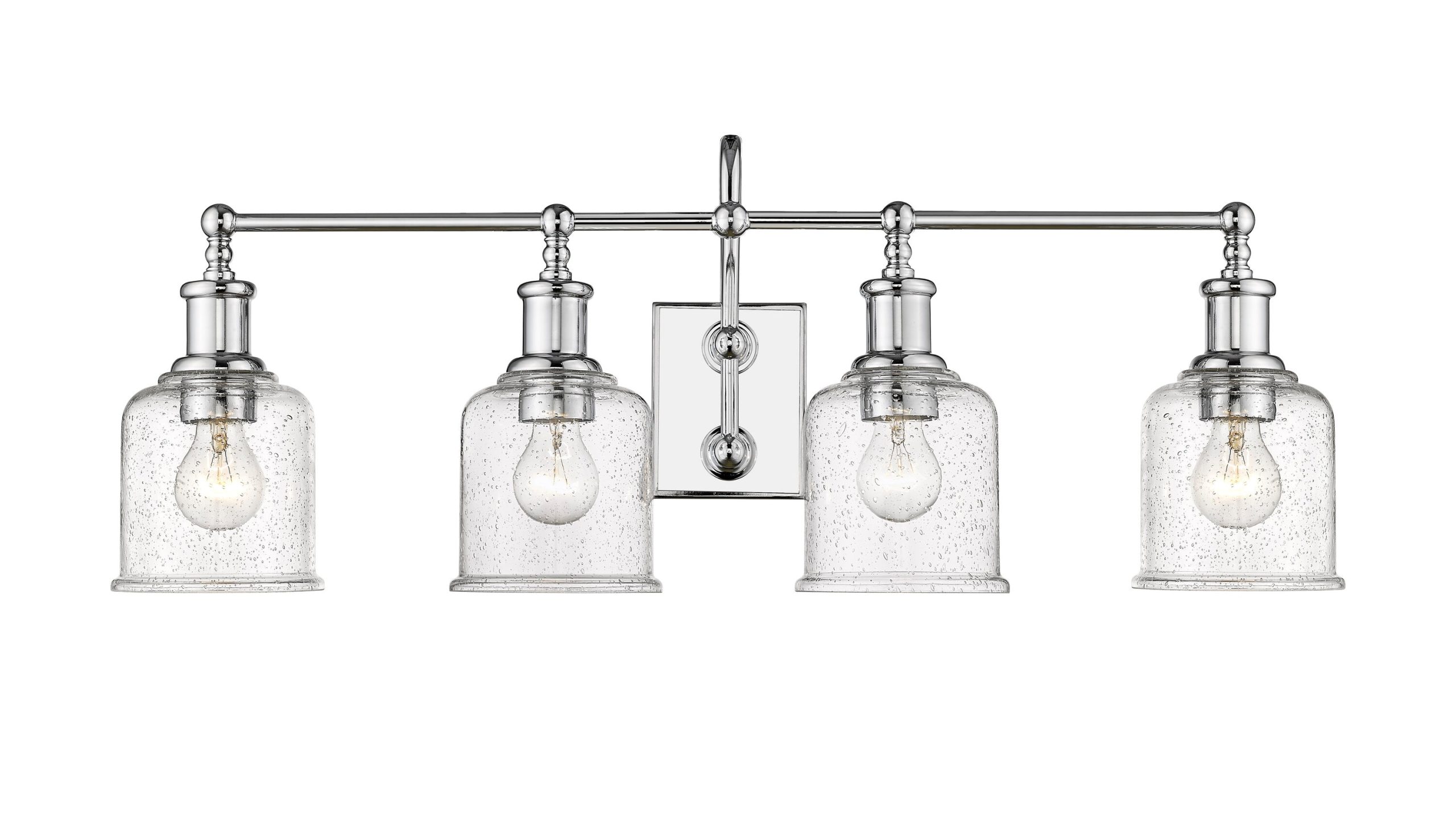 Z-Lite Bryant 32-in 4 Light Polished Chrome Industrial Bathroom Vanity light - Image 5