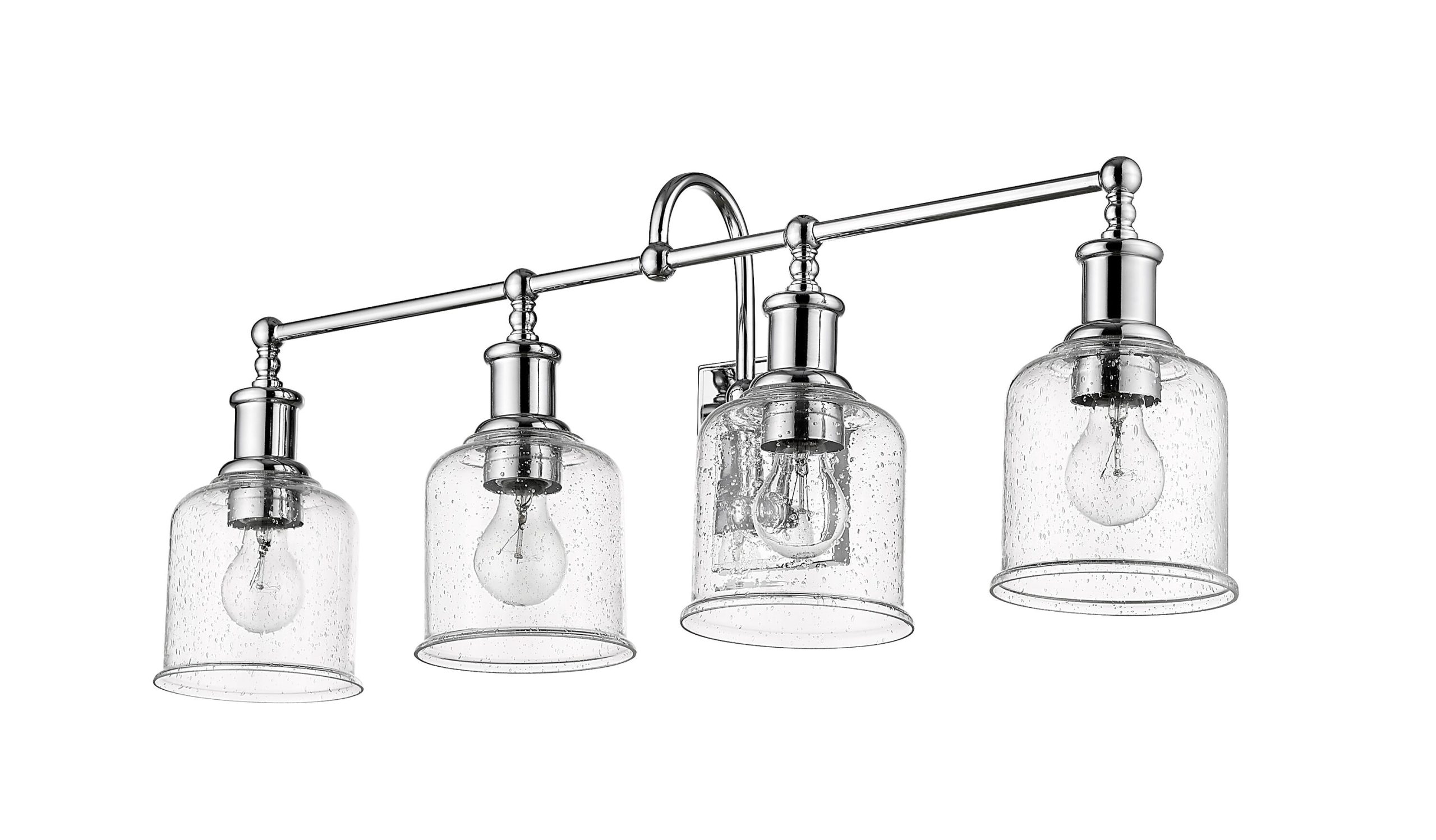 Z-Lite Bryant 32-in 4 Light Polished Chrome Industrial Bathroom Vanity light - Image 8