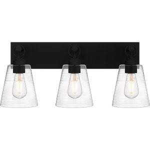 Quoizel Dacosta 24-in 3 Light Black Farmhouse Bathroom Vanity light