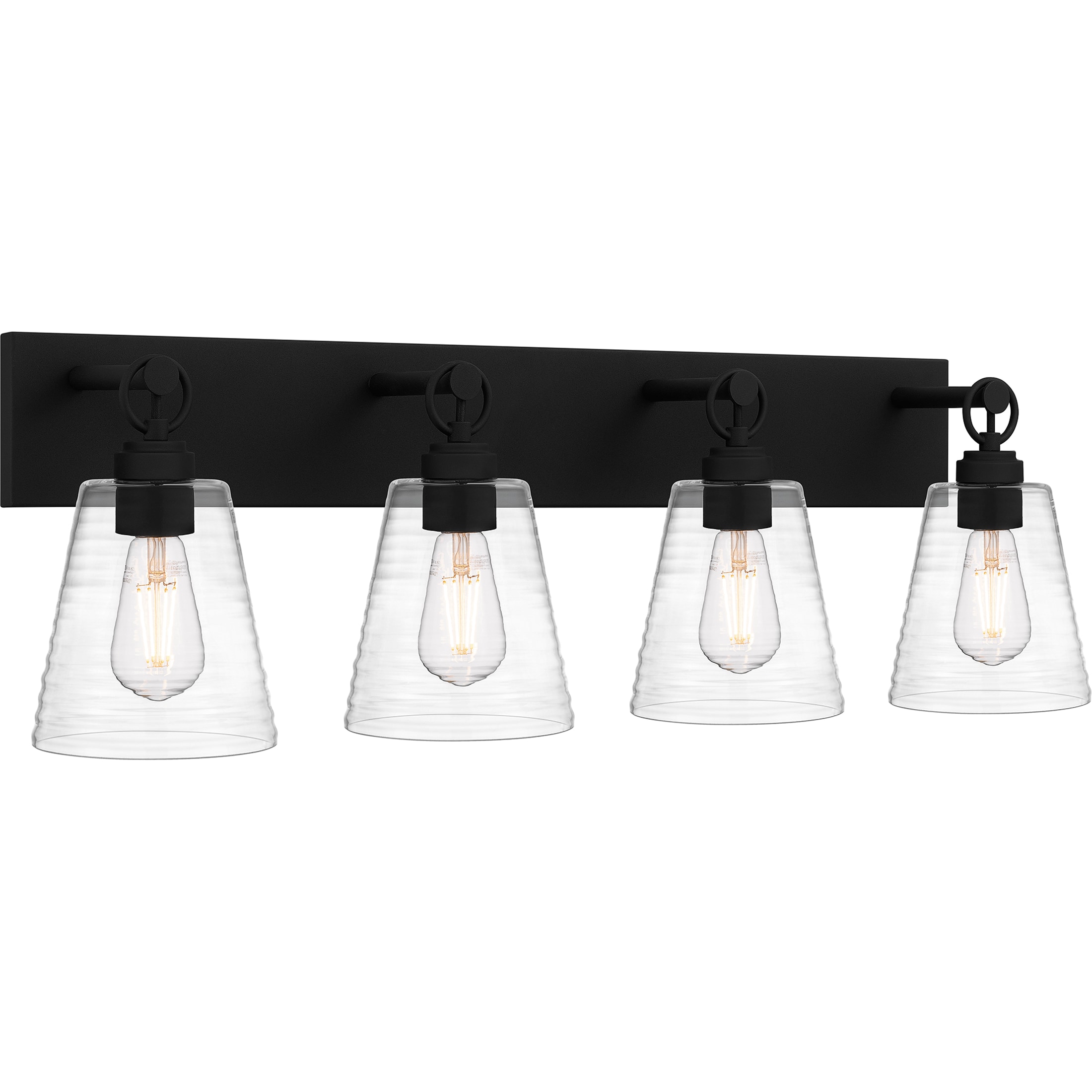 Quoizel Dacosta 33-in 4 Light Black Farmhouse Bathroom Vanity light - Image 8