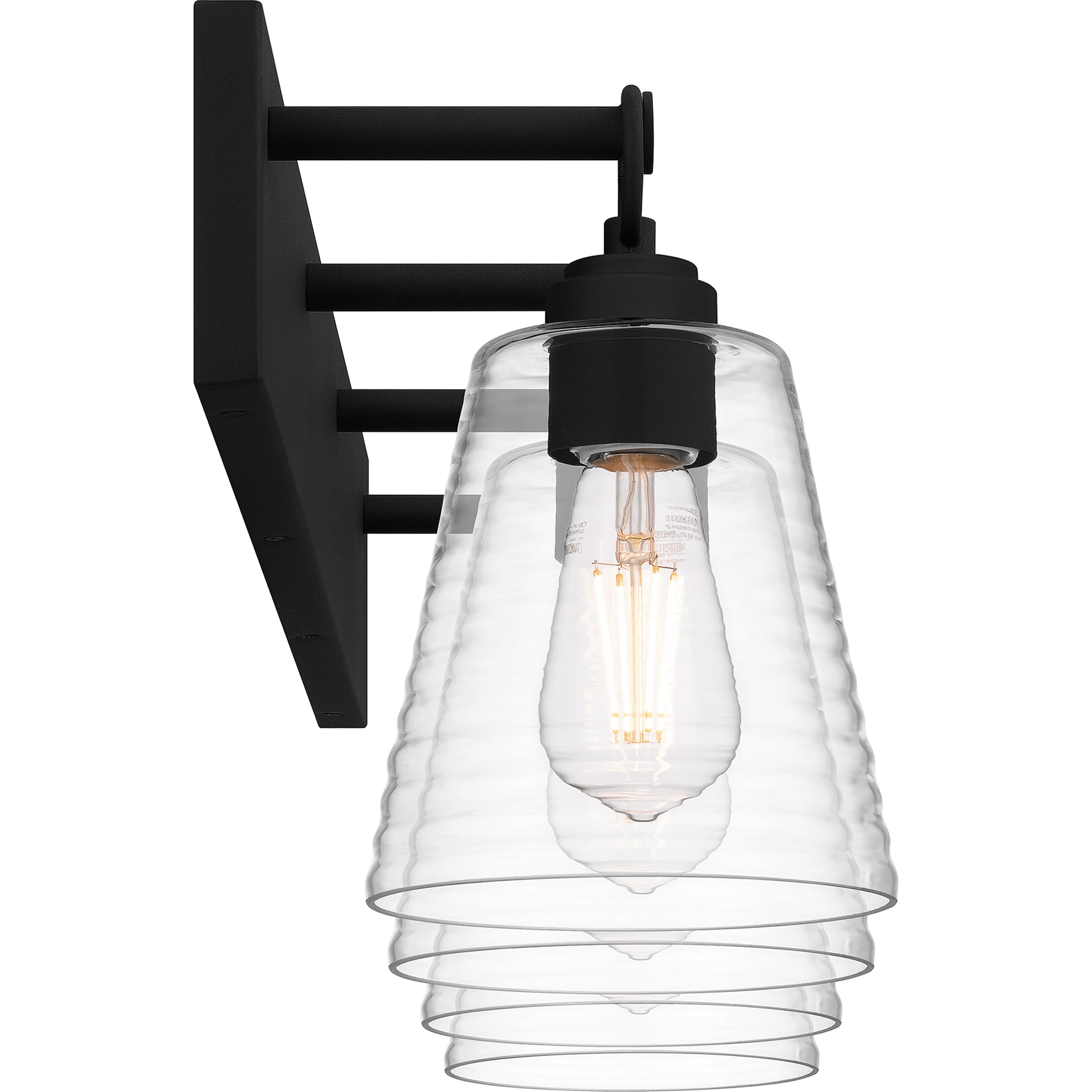 Quoizel Dacosta 33-in 4 Light Black Farmhouse Bathroom Vanity light - Image 9