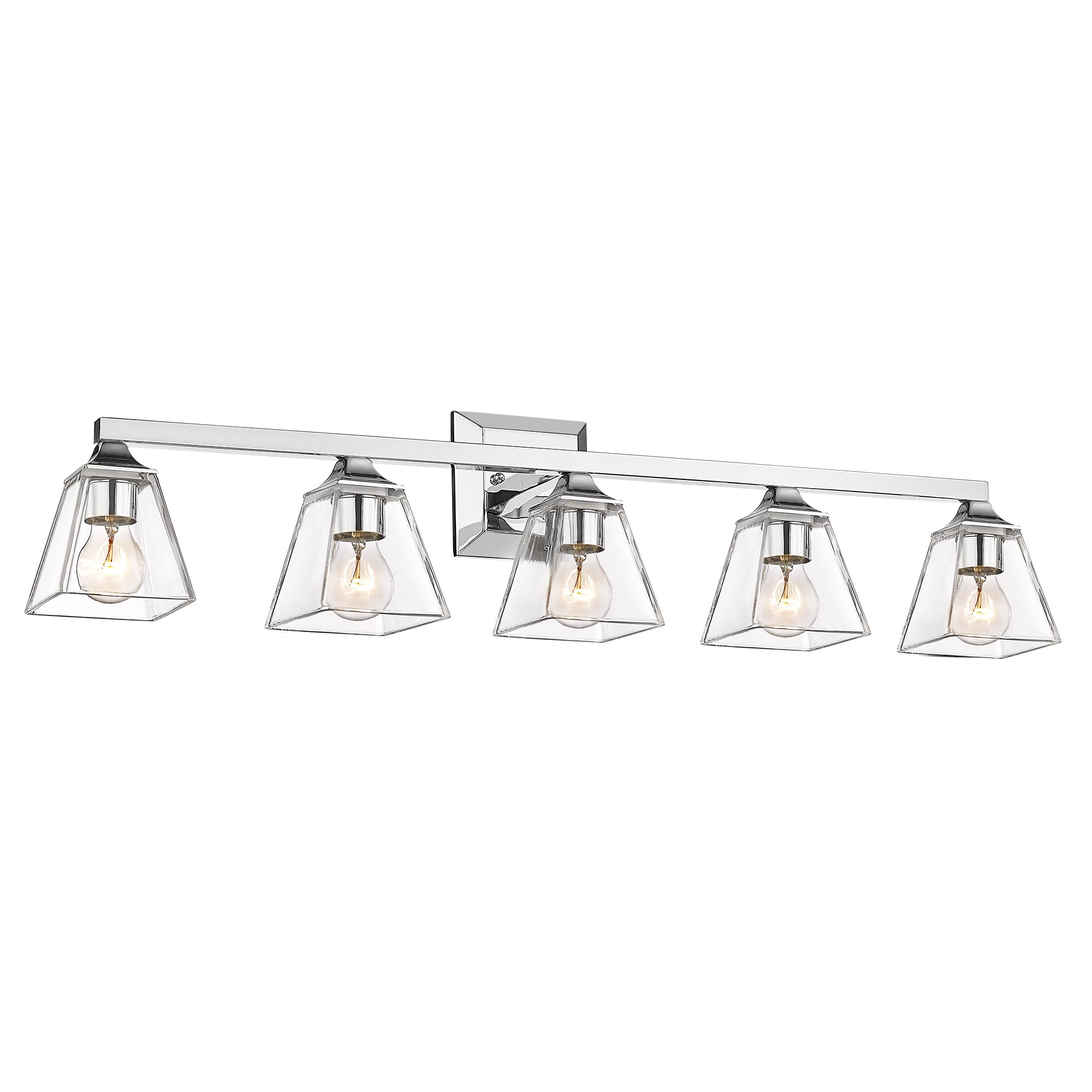 LTMATE JAZAVA 38-in 5 Light Chrome Industrial Bathroom Vanity light