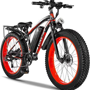 Electric Bike For Adults, 1500W Peak Motor, 26 Inch Fat Tire Electric Mountain Bike