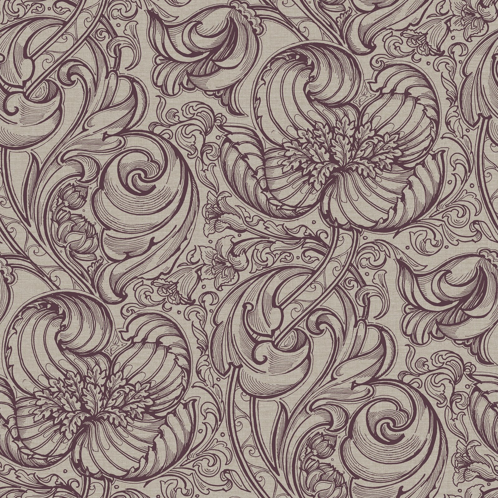 Galerie Off The Wall Down the Dilly Red Wallpaper LB25115