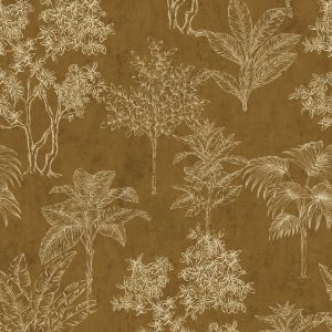 Galerie Zen Floating Foliage Gold Wallpaper DWP0361-04