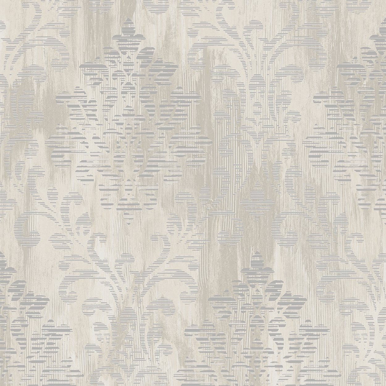 Galerie Metallic FX Modern Metallic Damask Silver Grey Wallpaper W78180